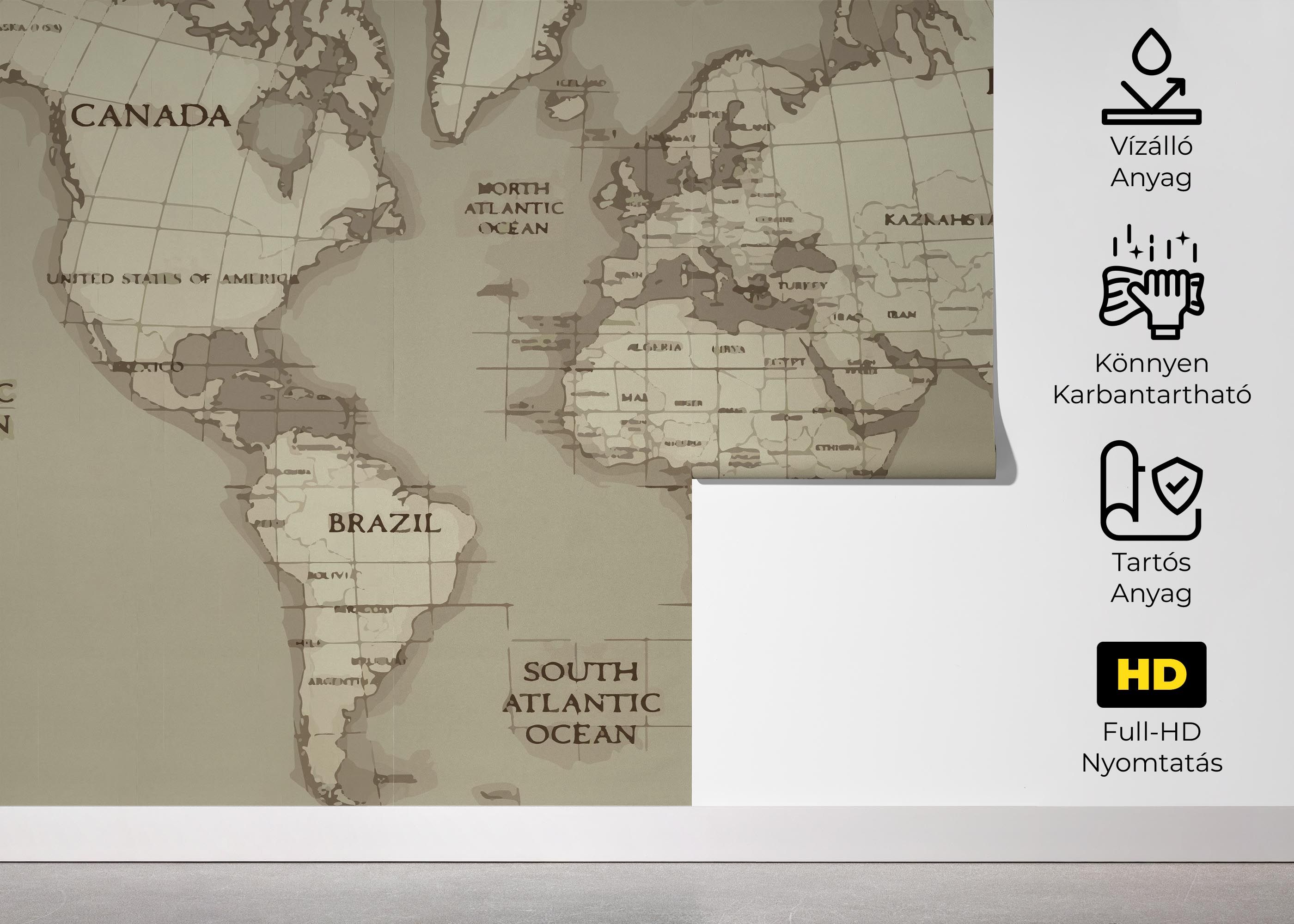 Grey Old Map mockup 5