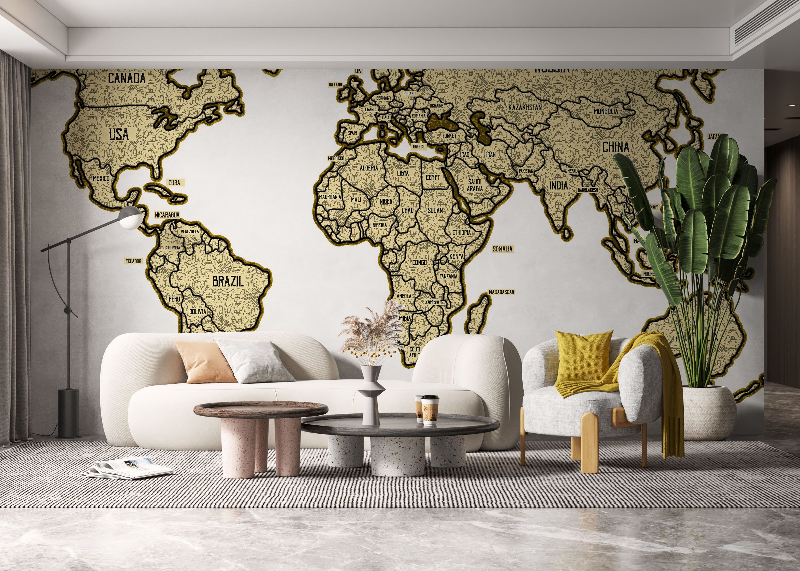 Map Vintage Engraved mockup 6