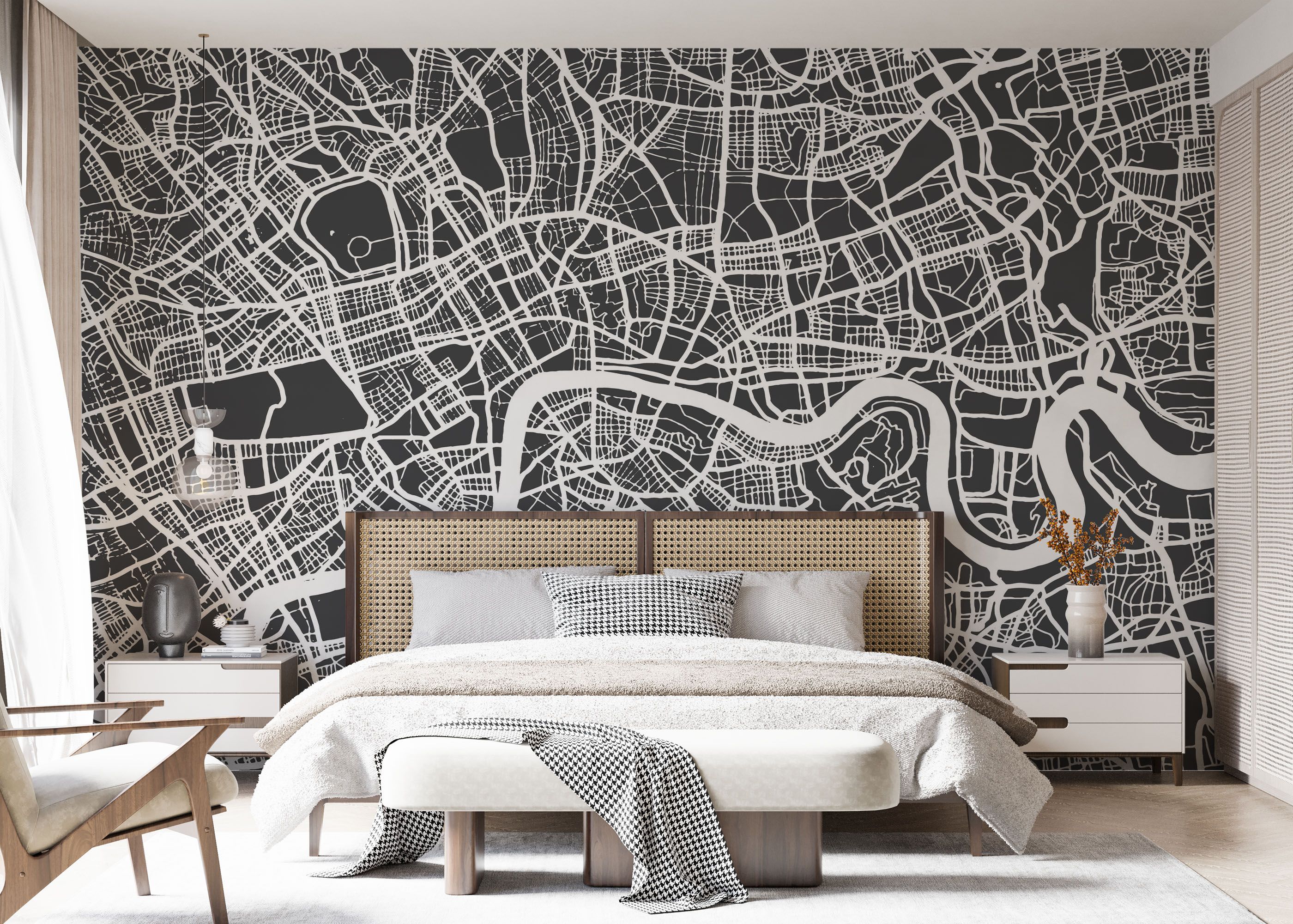 London Grey Map mockup 7