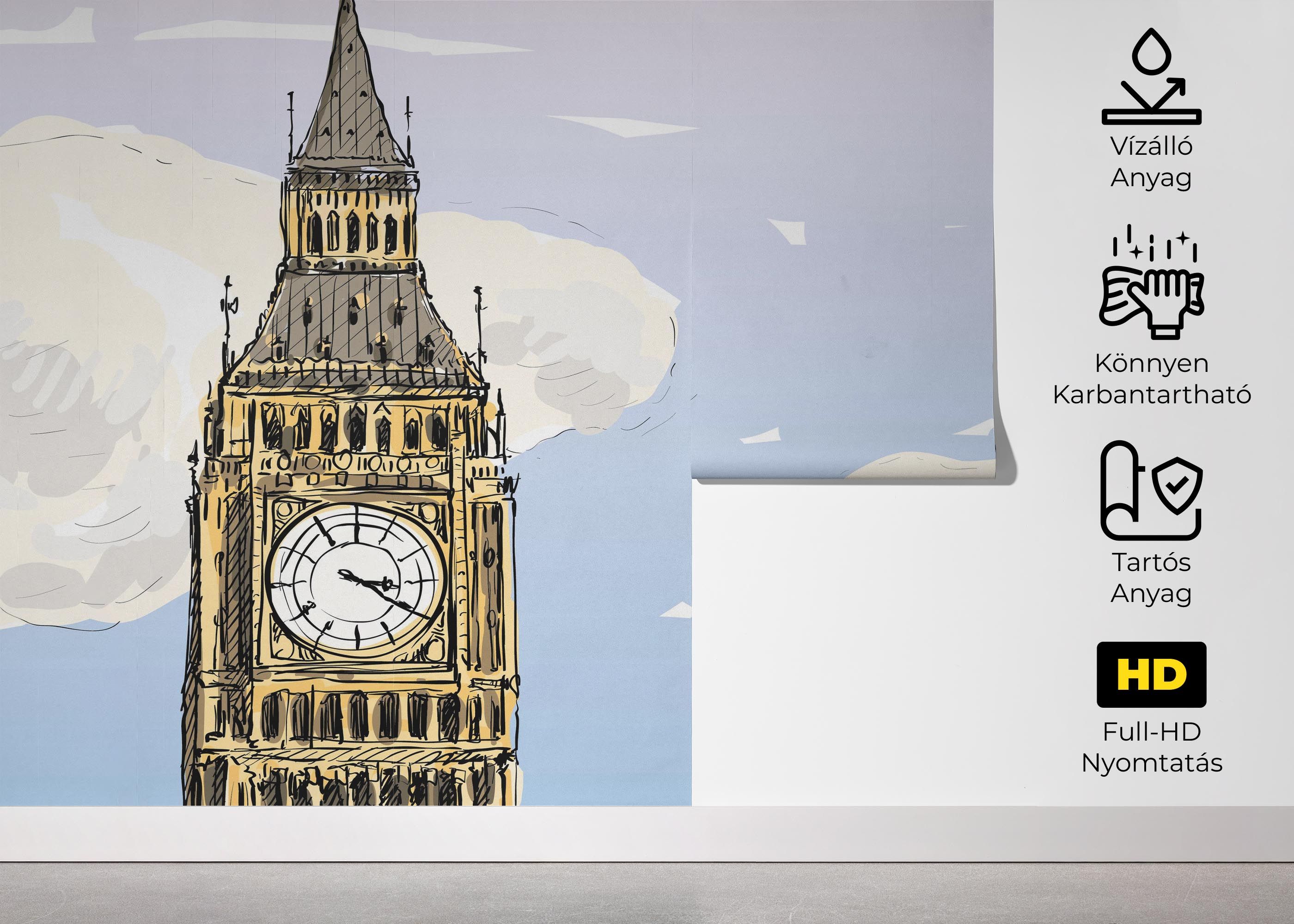 London Clock Sketch mockup 5