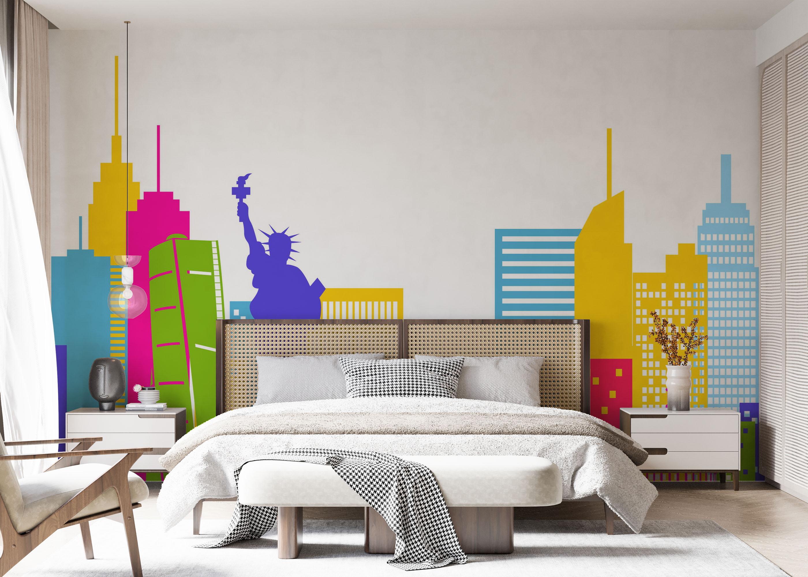 Fotótapéta Colorful Nyc mockup 7