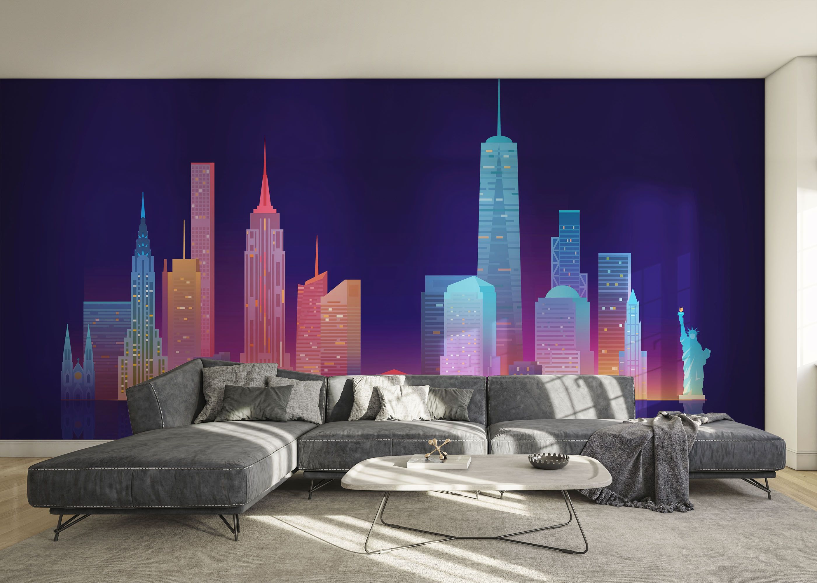 Blue Skyline Nyc mockup 0
