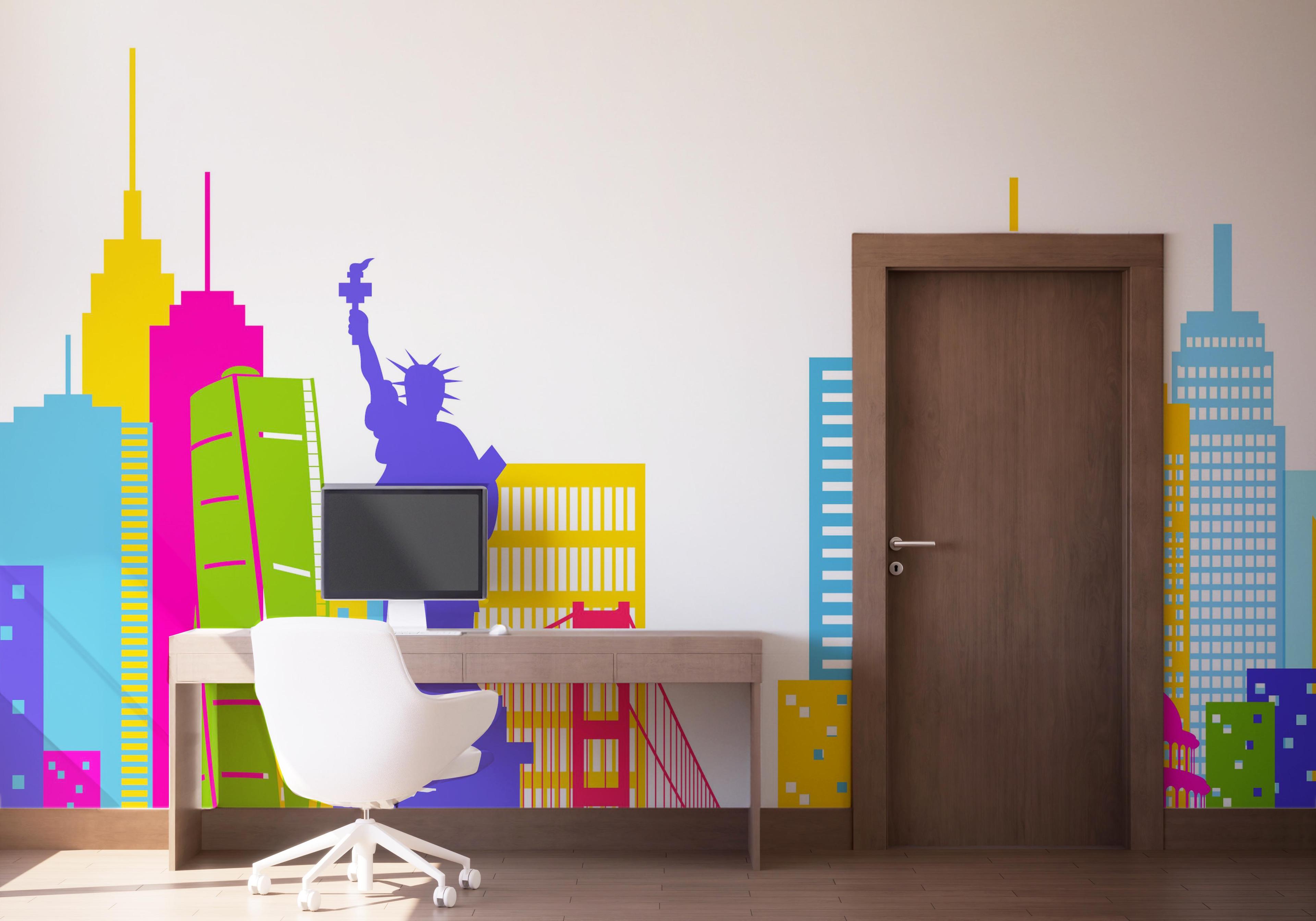 Fotótapéta Colorful Nyc mockup 1