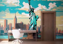 Liberty Statue Cartoon mockup 1