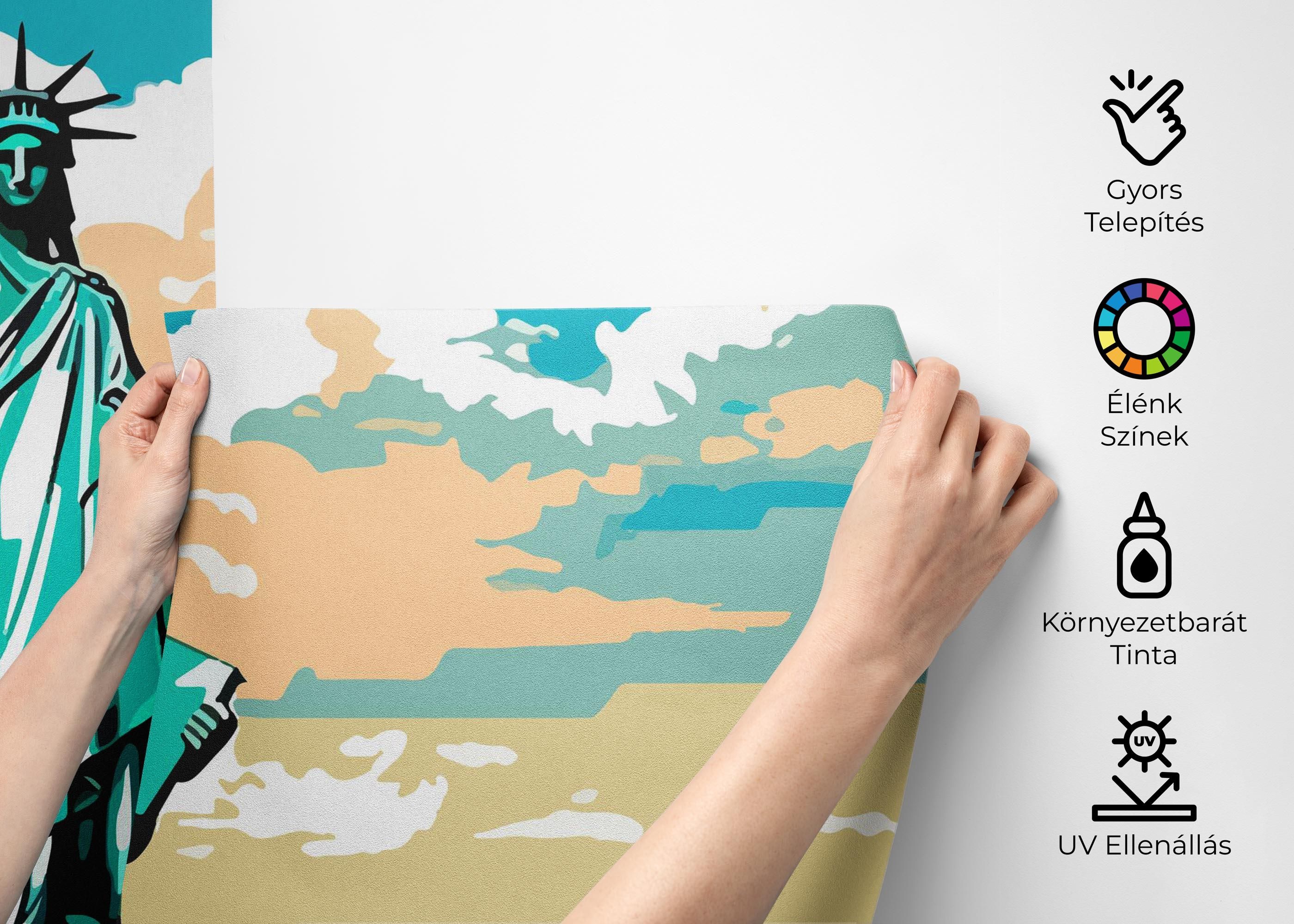 Liberty Statue Cartoon mockup 2