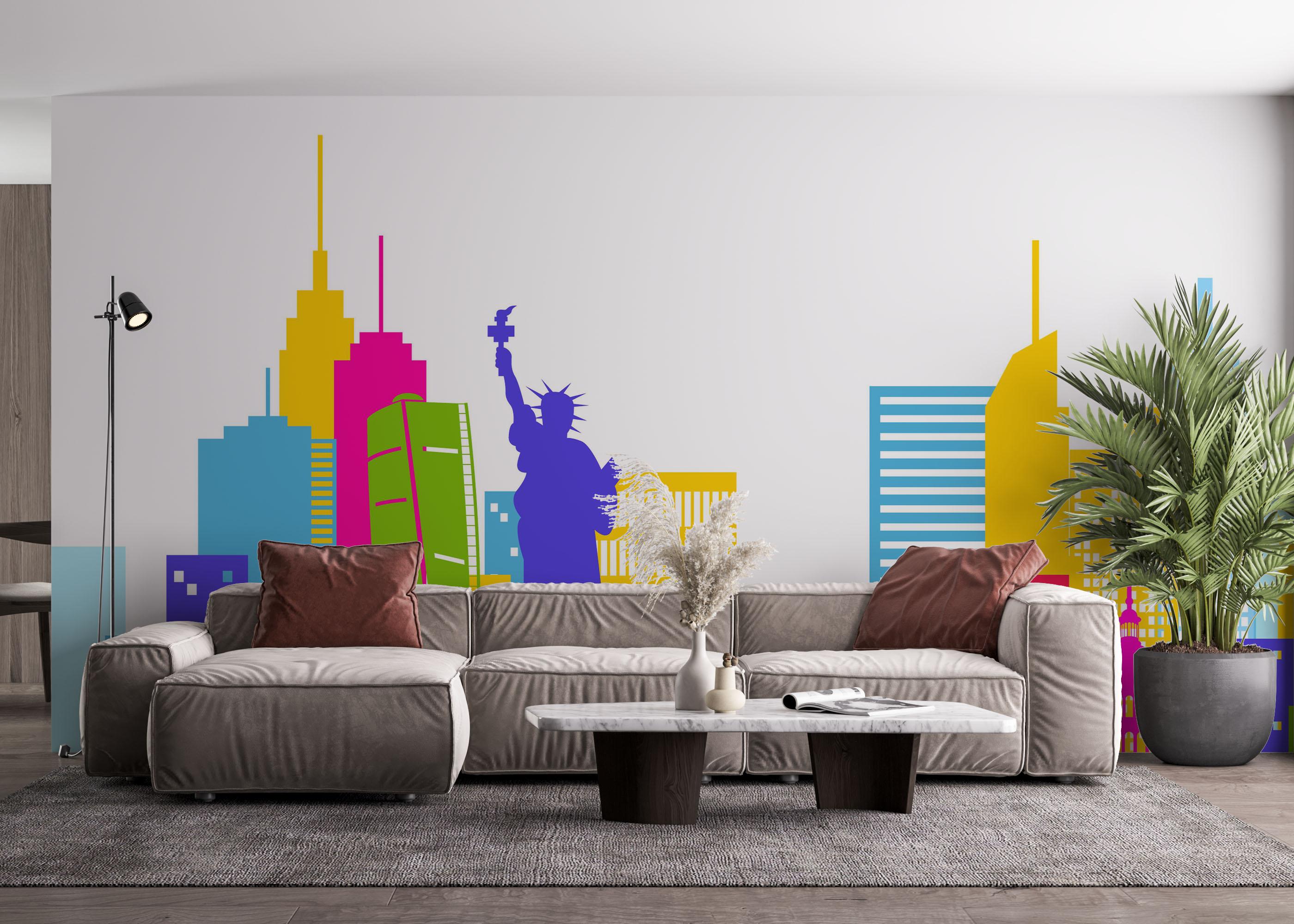 Fotótapéta Colorful Nyc mockup 4