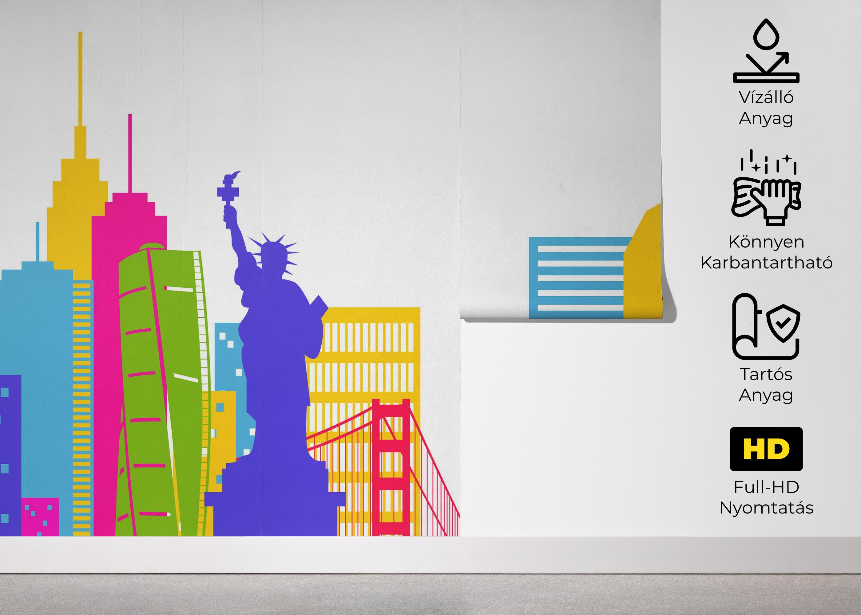 Fotótapéta Colorful Nyc mockup 5