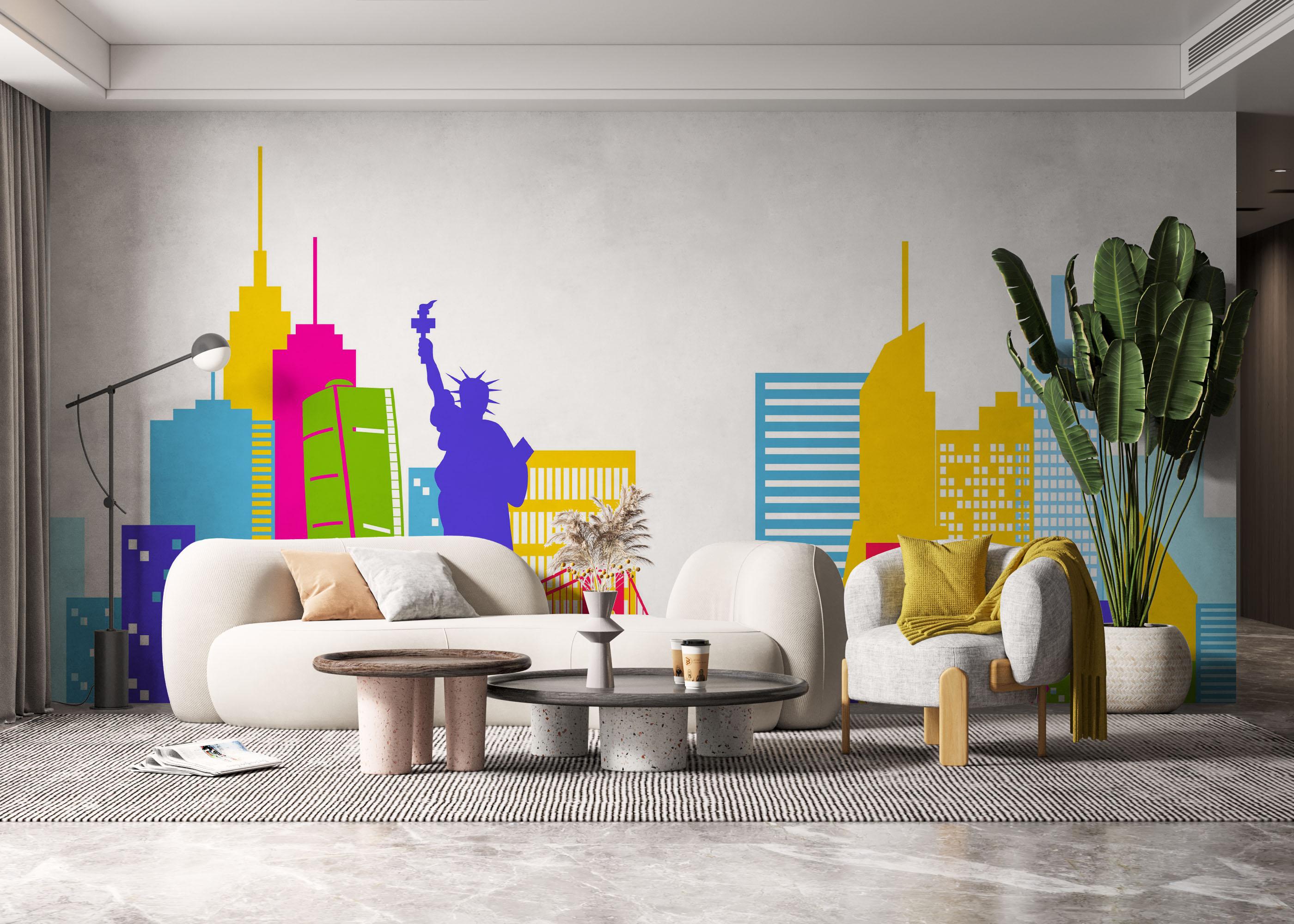 Fotótapéta Colorful Nyc mockup 6