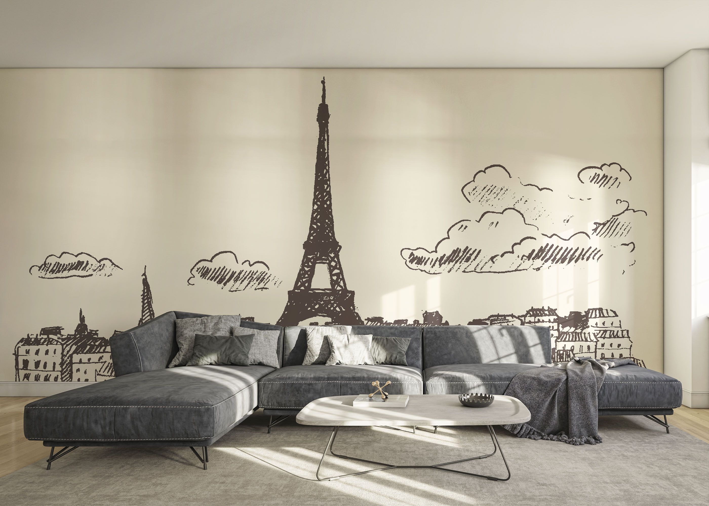 Eiffel Tower Sketch mockup 0