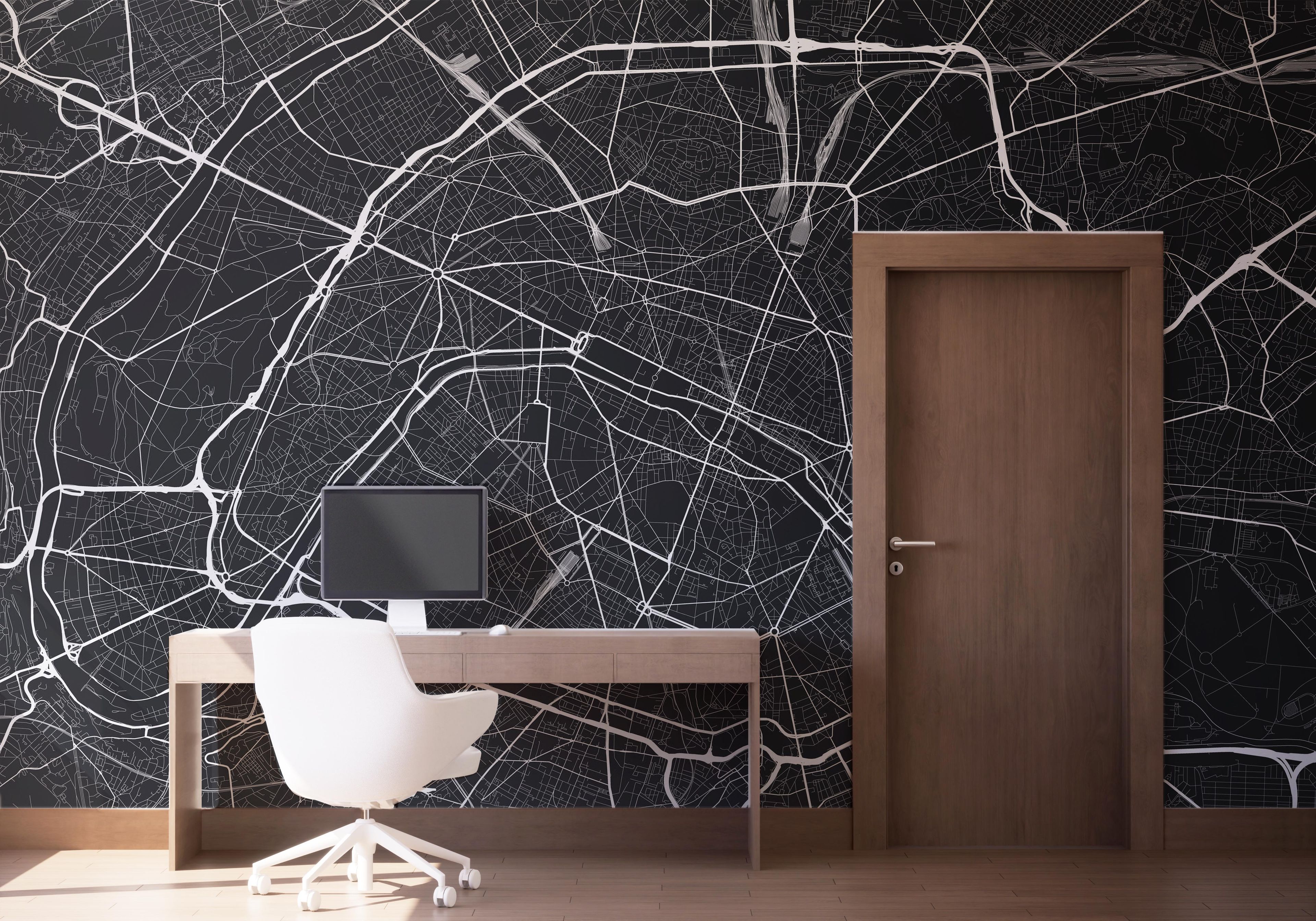 Paris Dark Map mockup 1