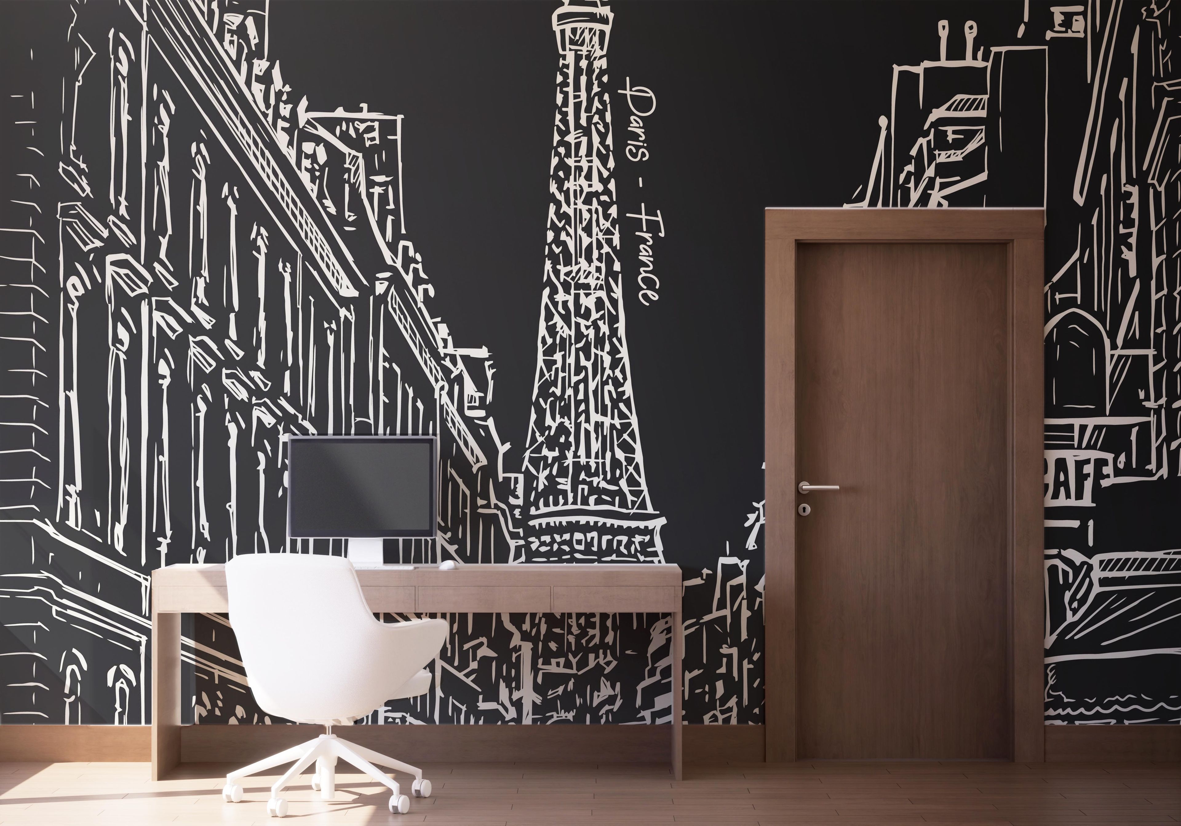 White Paris Sketch mockup 1