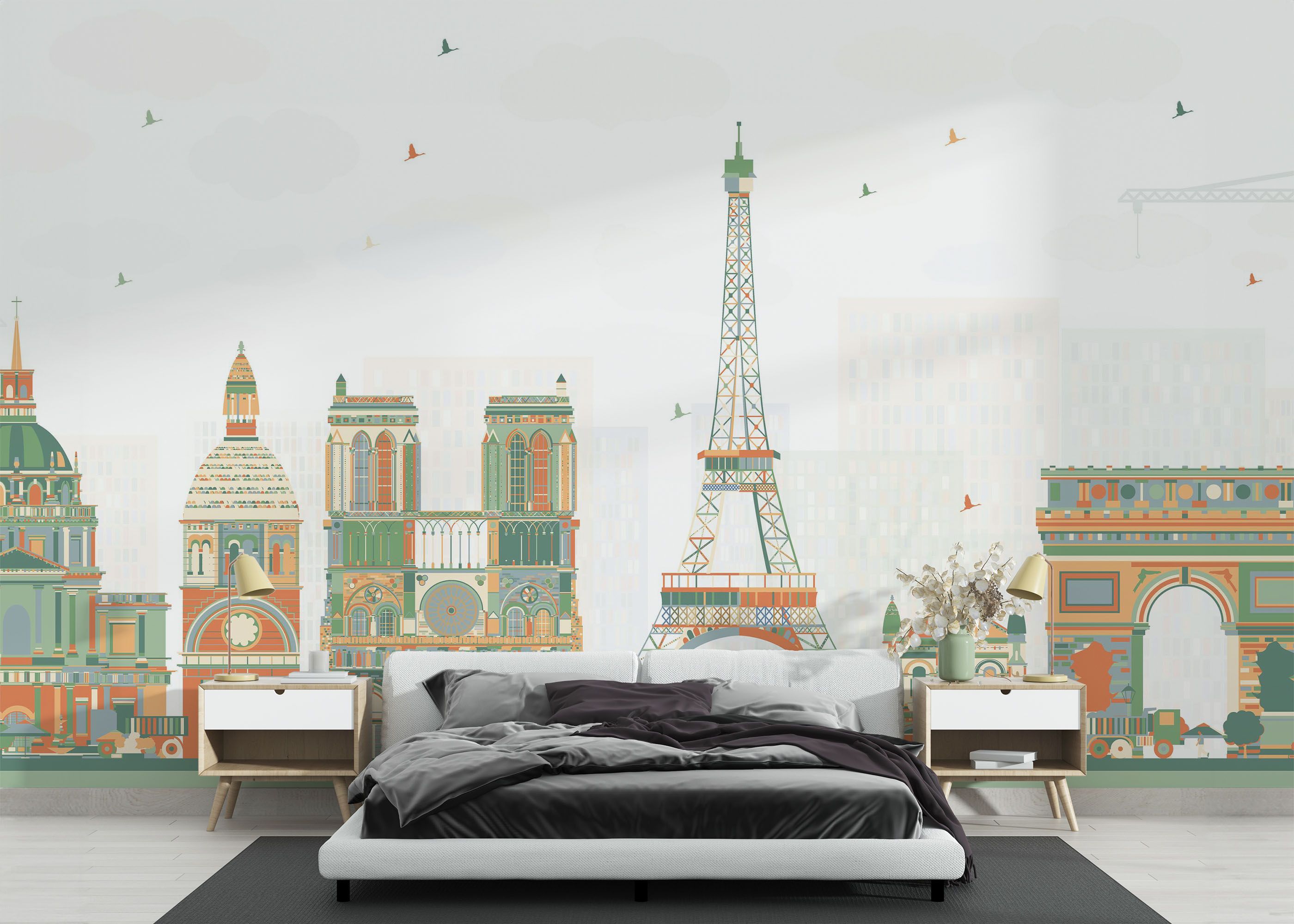 Orange Green Paris mockup 3
