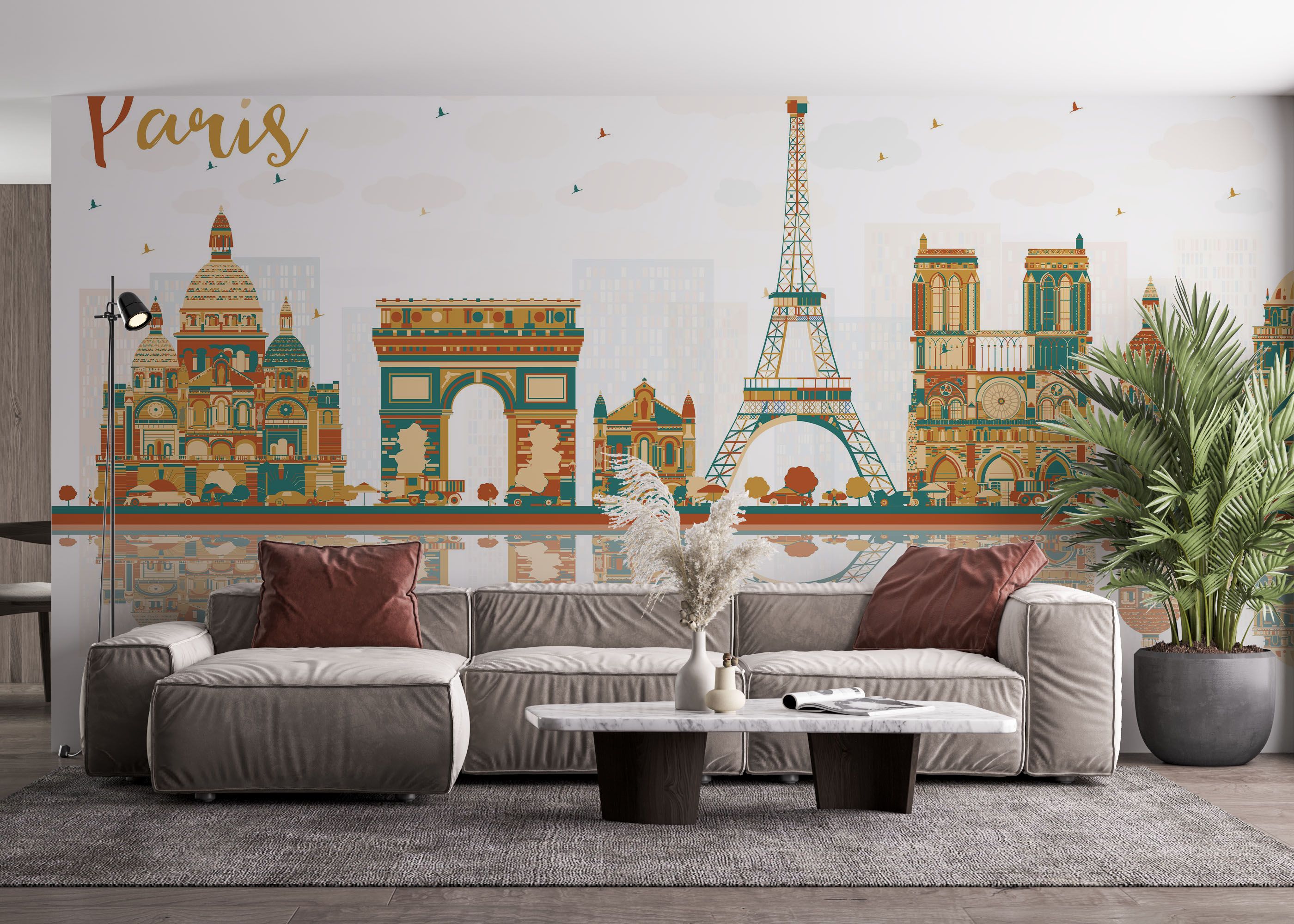 Green Brown Paris mockup 4