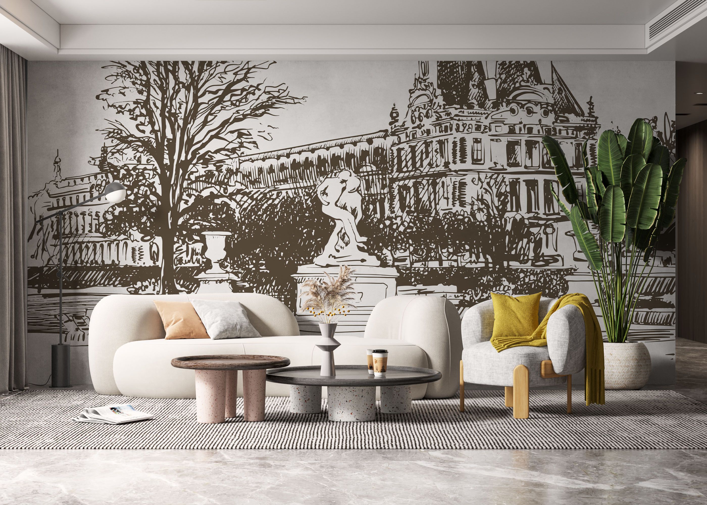 Brown Sketch Paris mockup 6