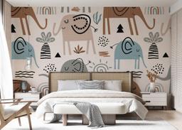 Cute Elephant Pattern mockup 7
