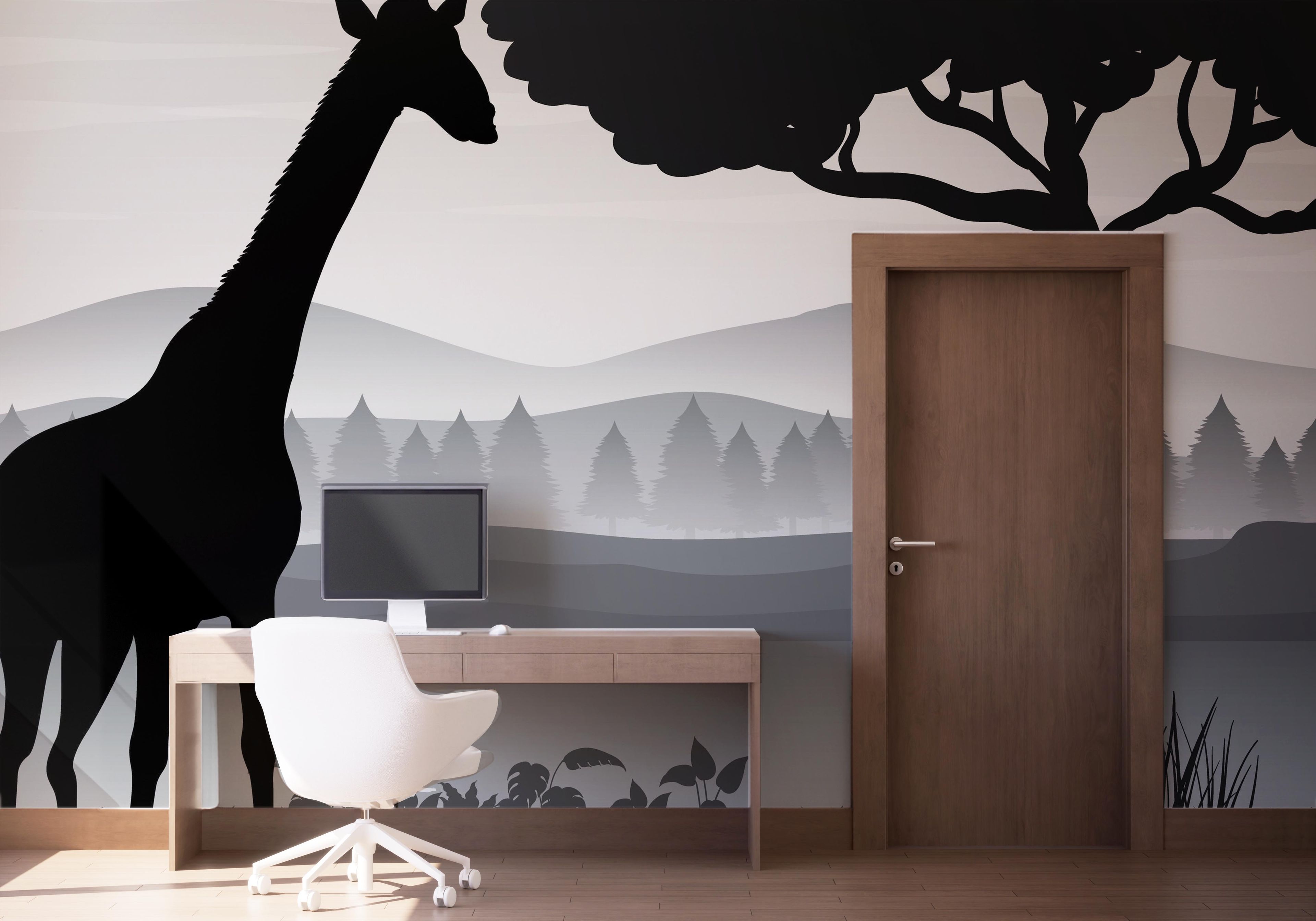 Zebra Shilouette Art mockup 1