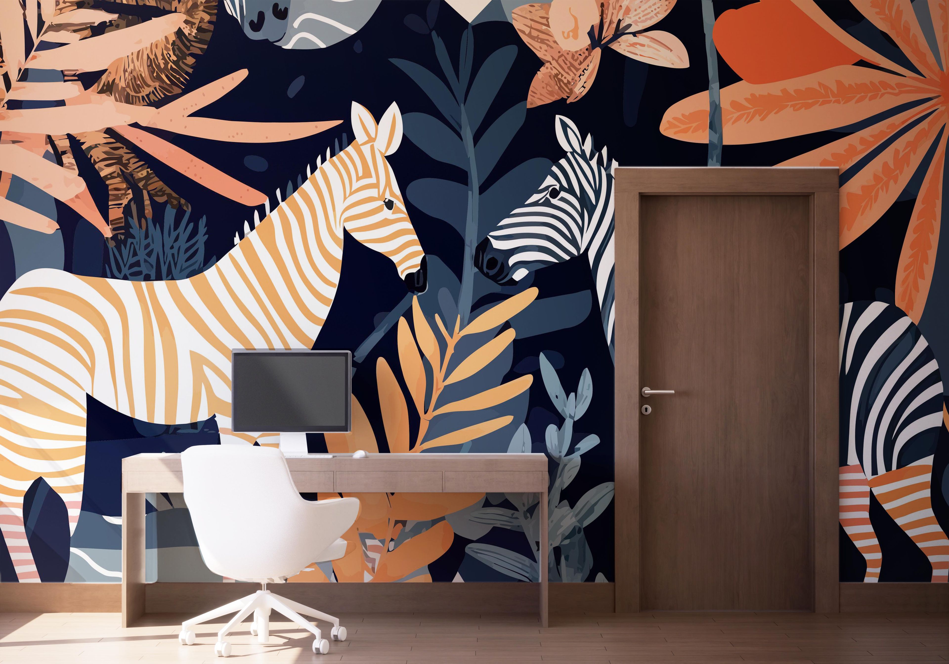 Zebra Wall Art mockup 1