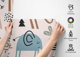 Cute Elephant Pattern mockup 2