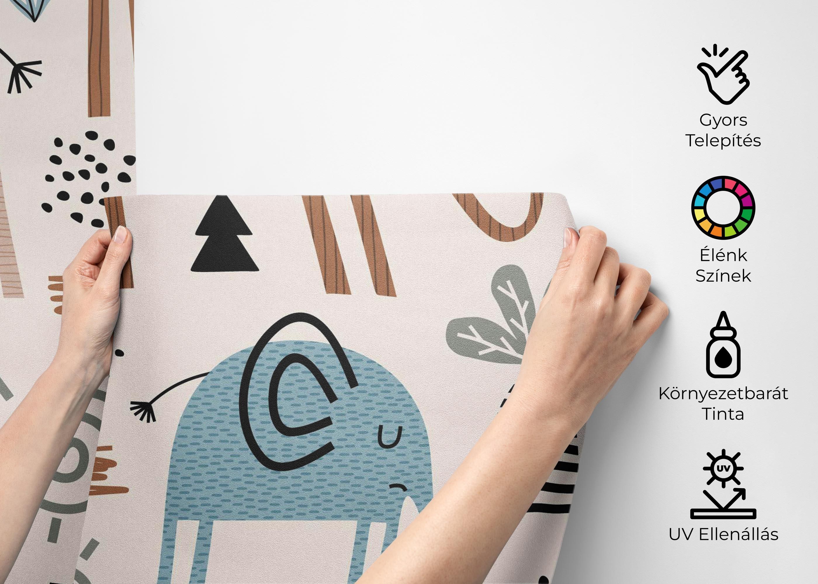 Cute Elephant Pattern mockup 2