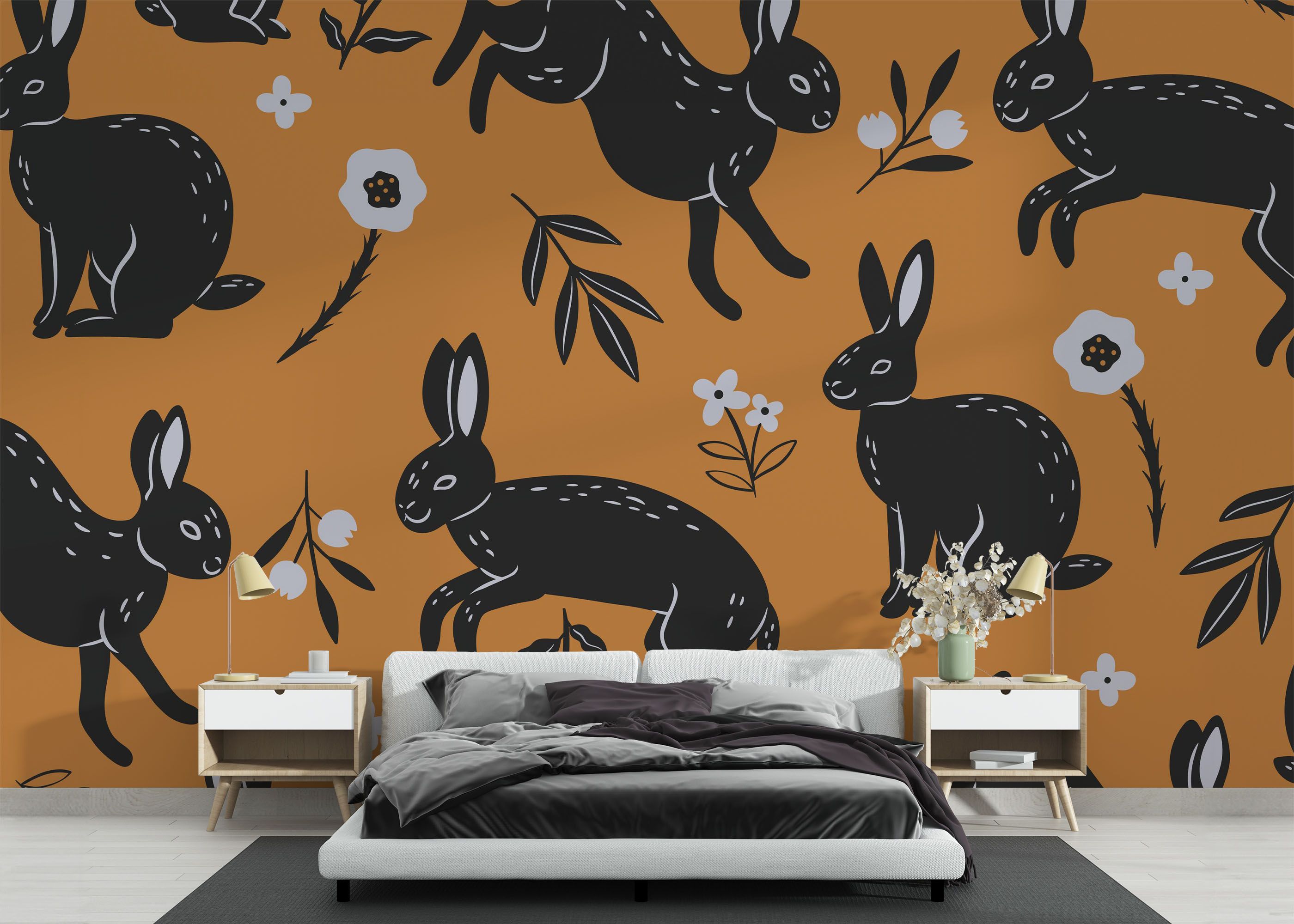 Bunny Pattern Art mockup 3