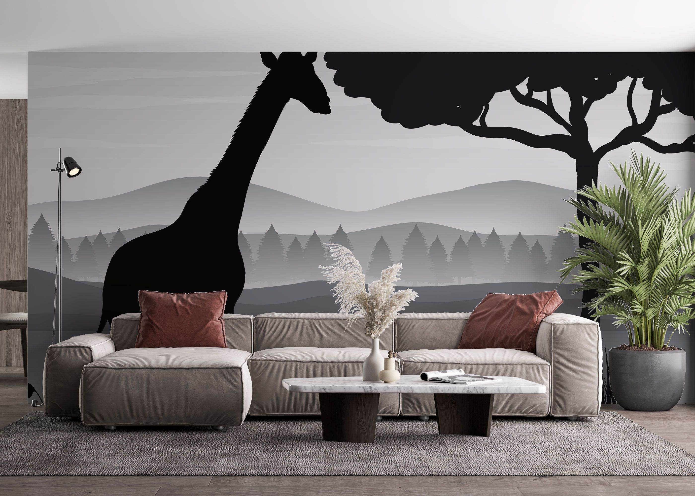 Zebra Shilouette Art mockup 4