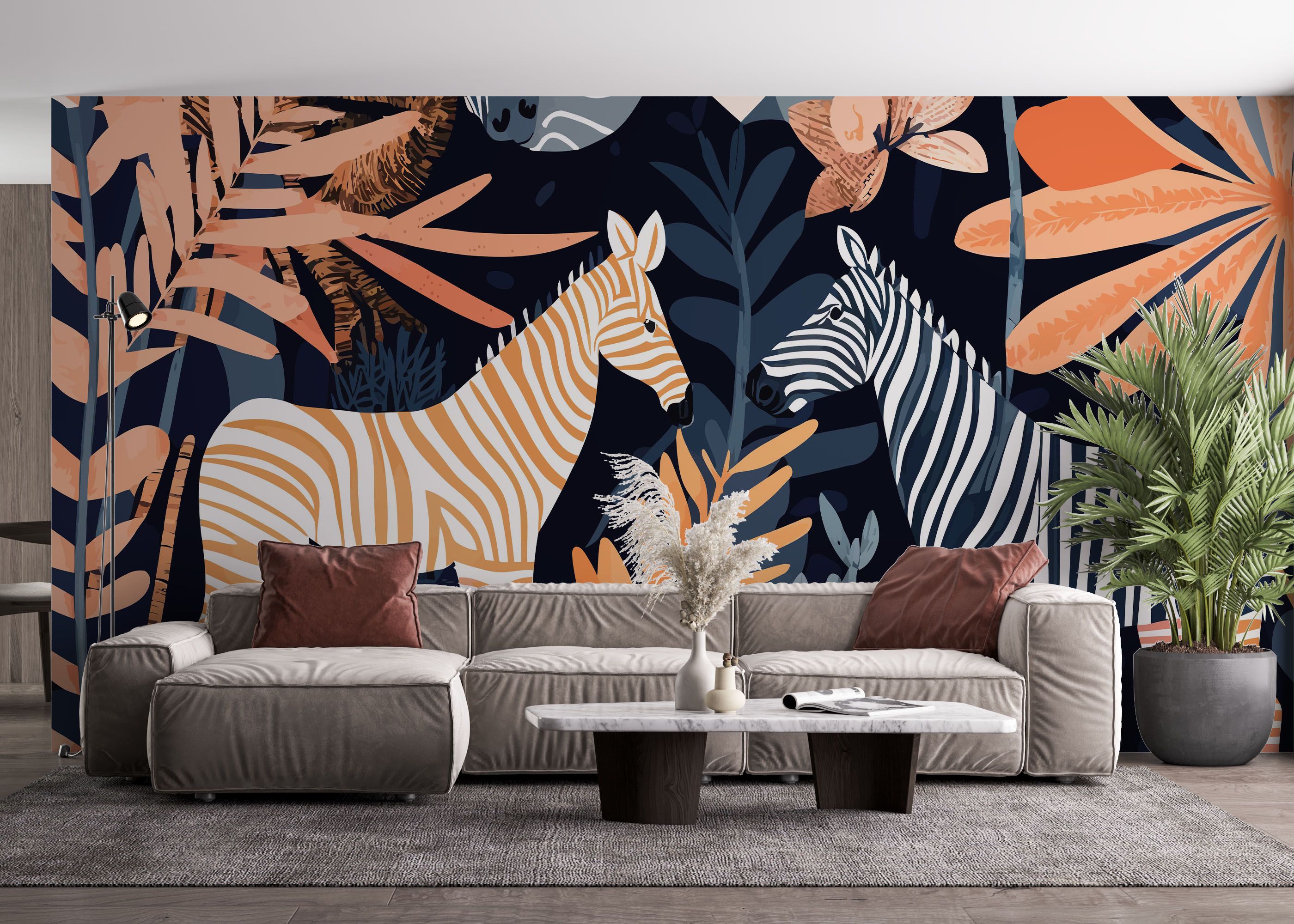 Zebra Wall Art mockup 4