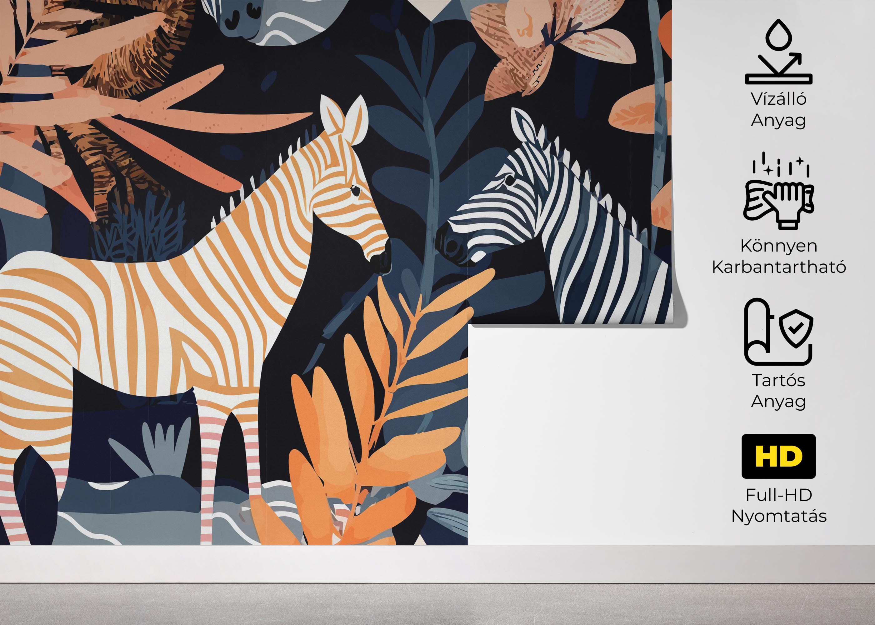 Zebra Wall Art mockup 5