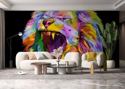 Angry Lion Head mockup 6
