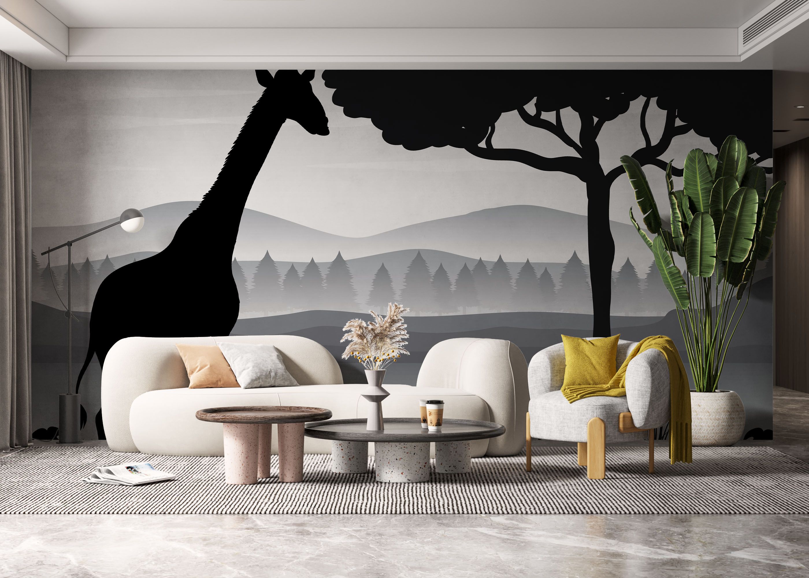 Zebra Shilouette Art mockup 6