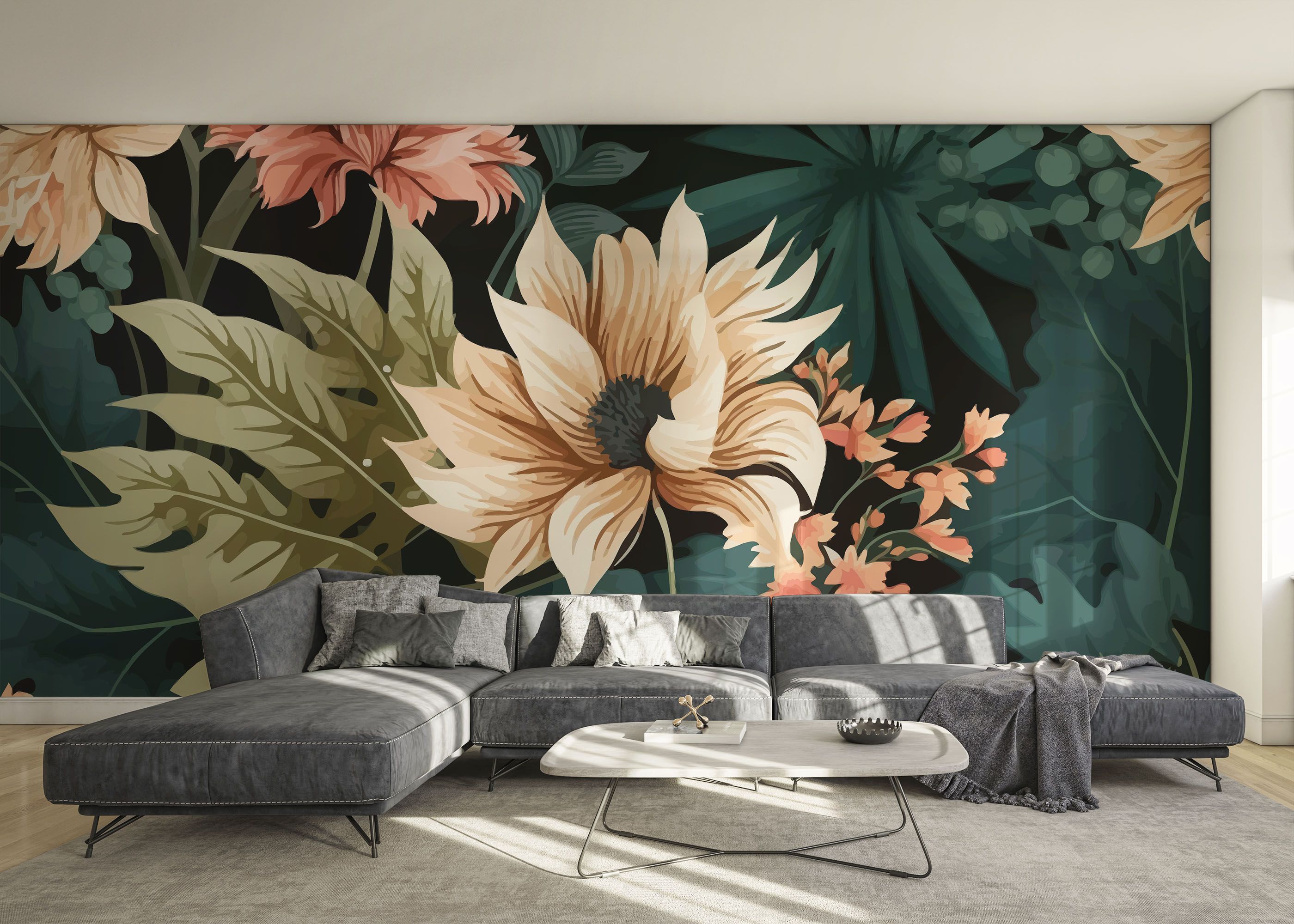 Beautiful Cream Flower mockup 0