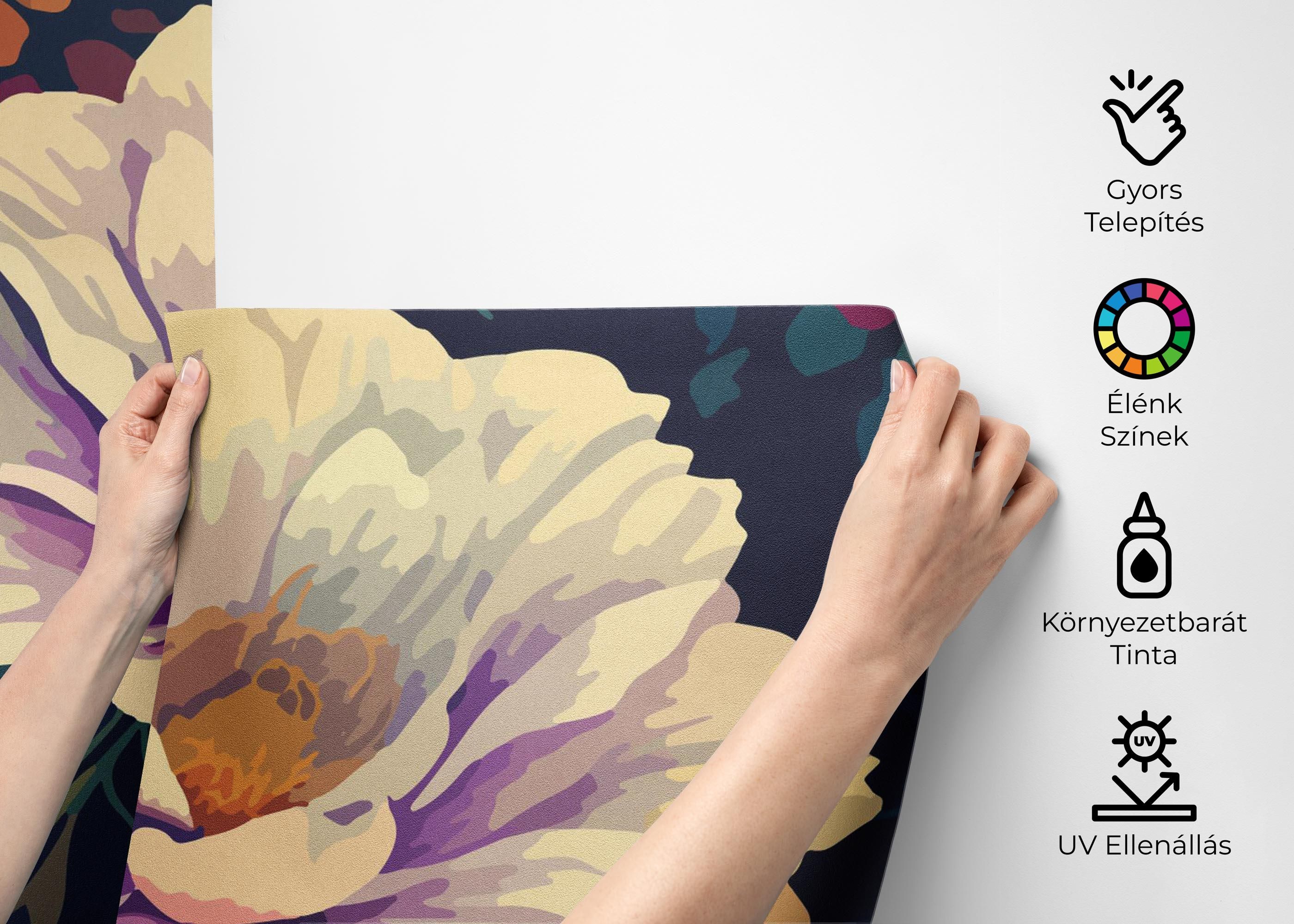 Colorful Flowers Art mockup 2