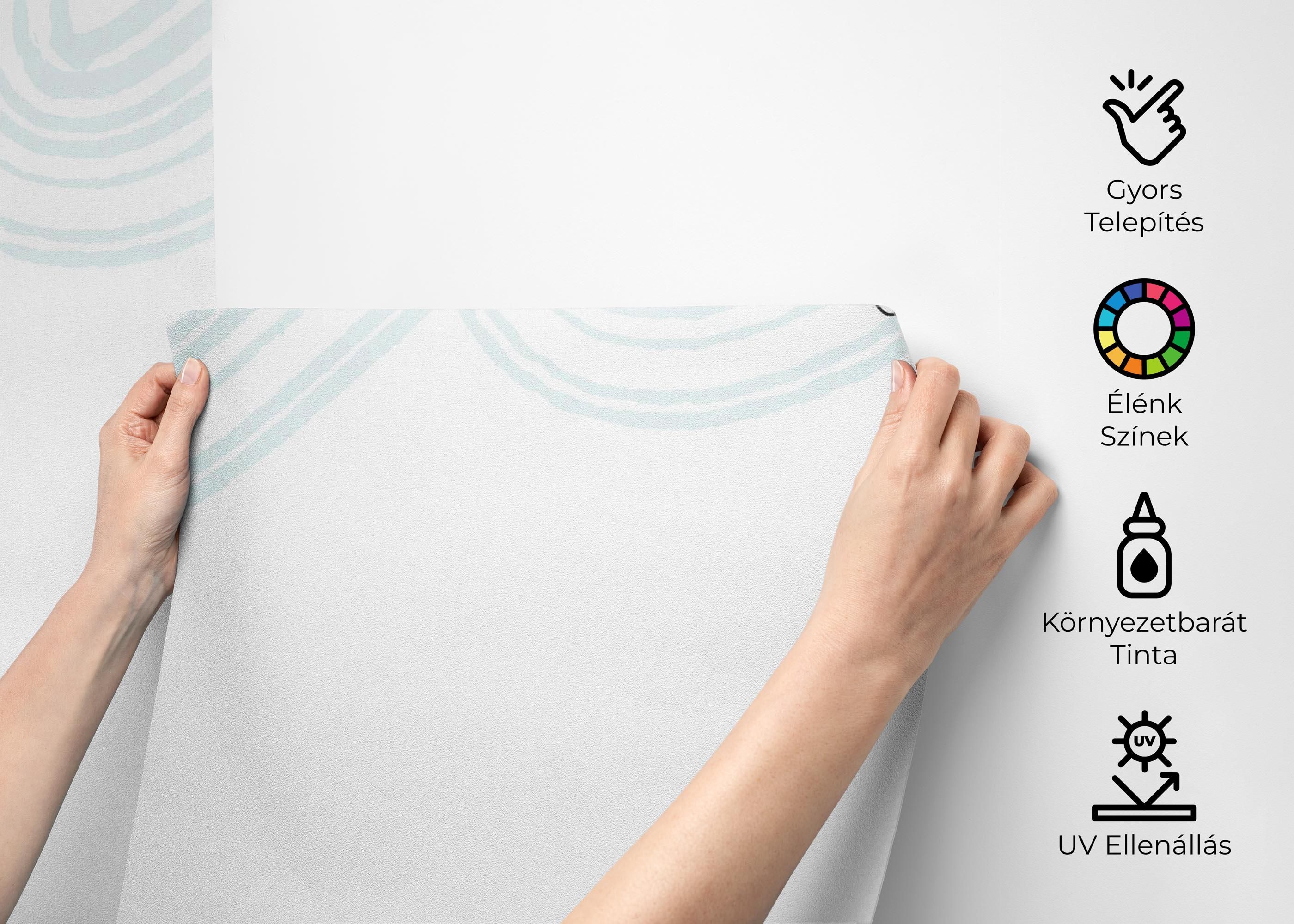 Green Flower Wall mockup 2