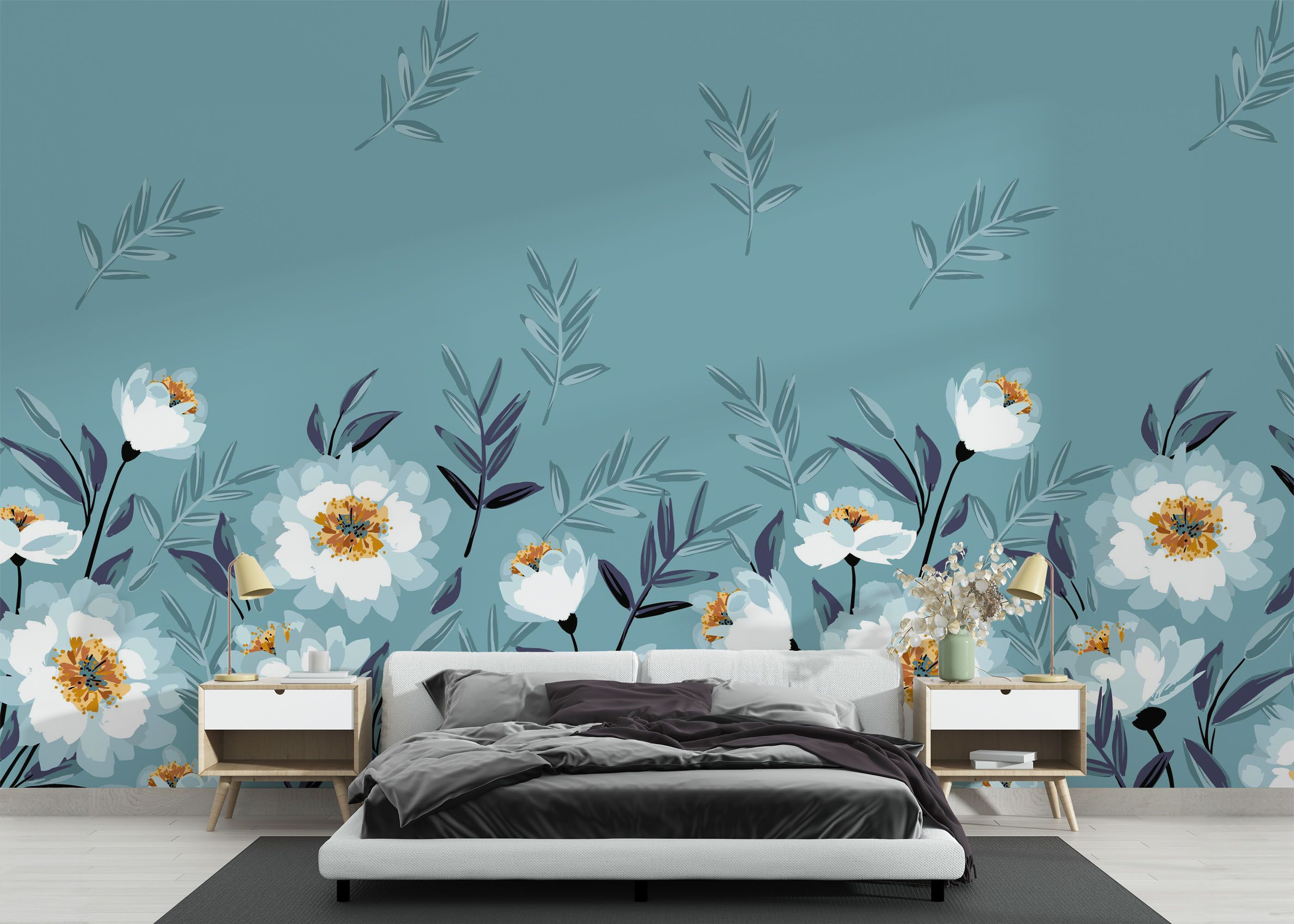 Baby Blue Flower mockup 3
