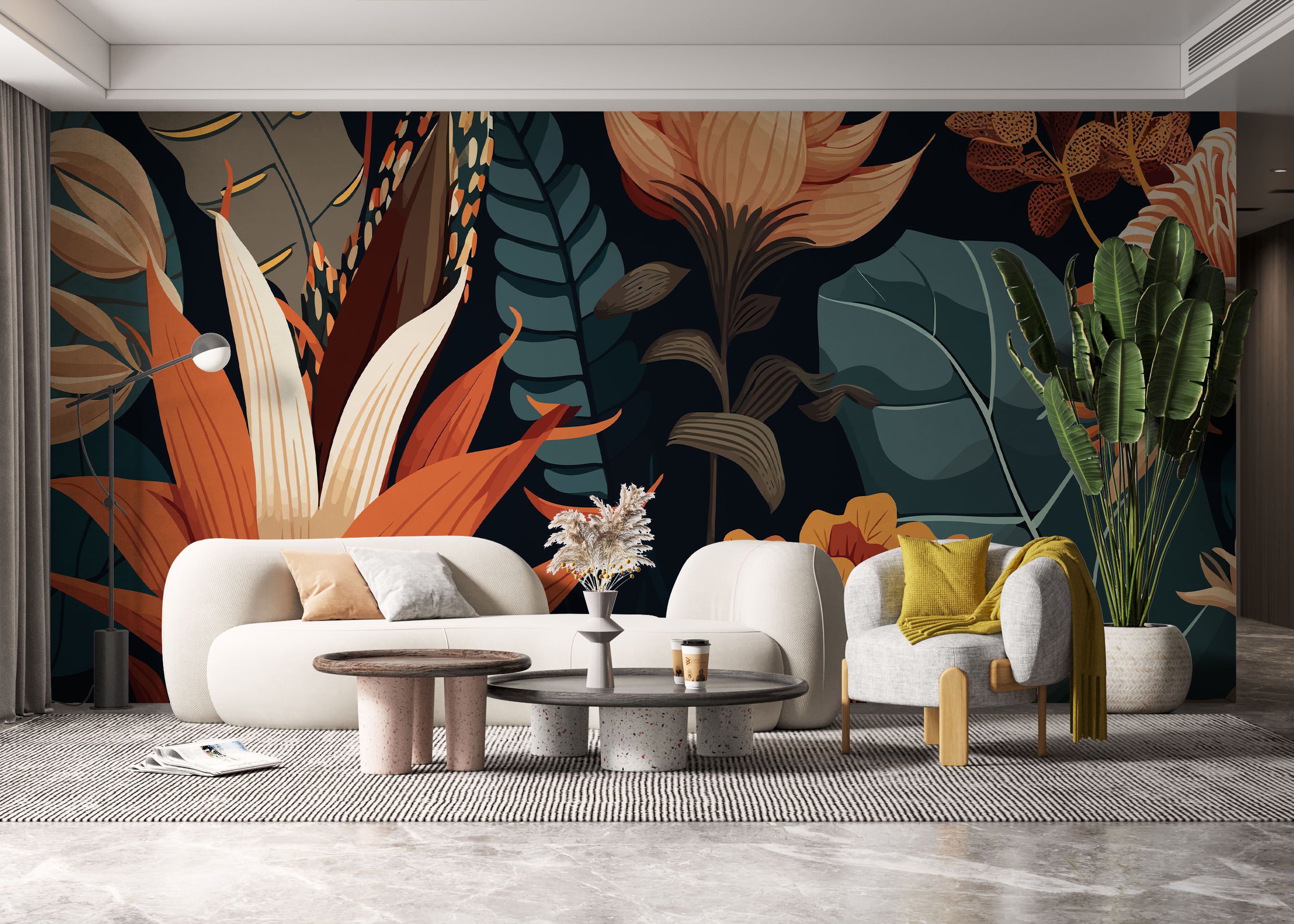 Brown Orange Plants mockup 6