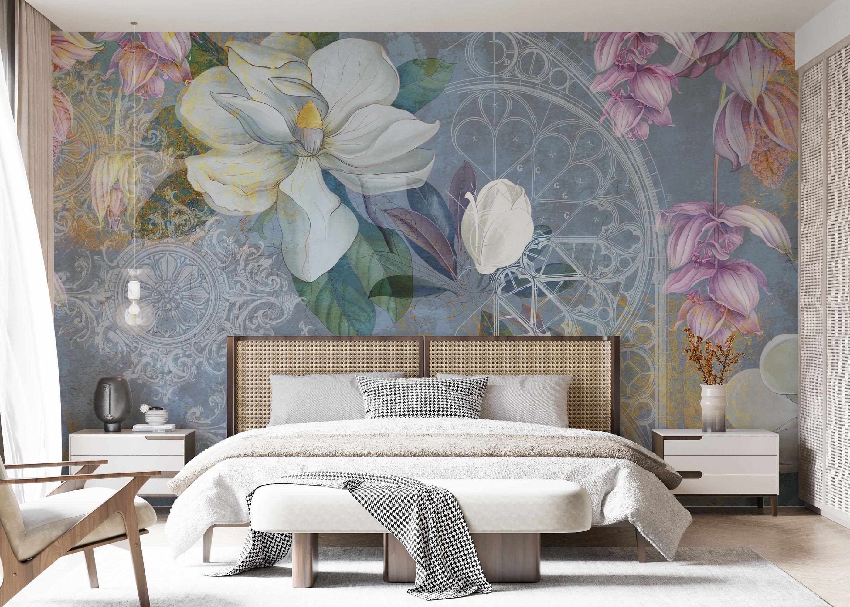 Fotótapéta Blue Rosette mockup 7