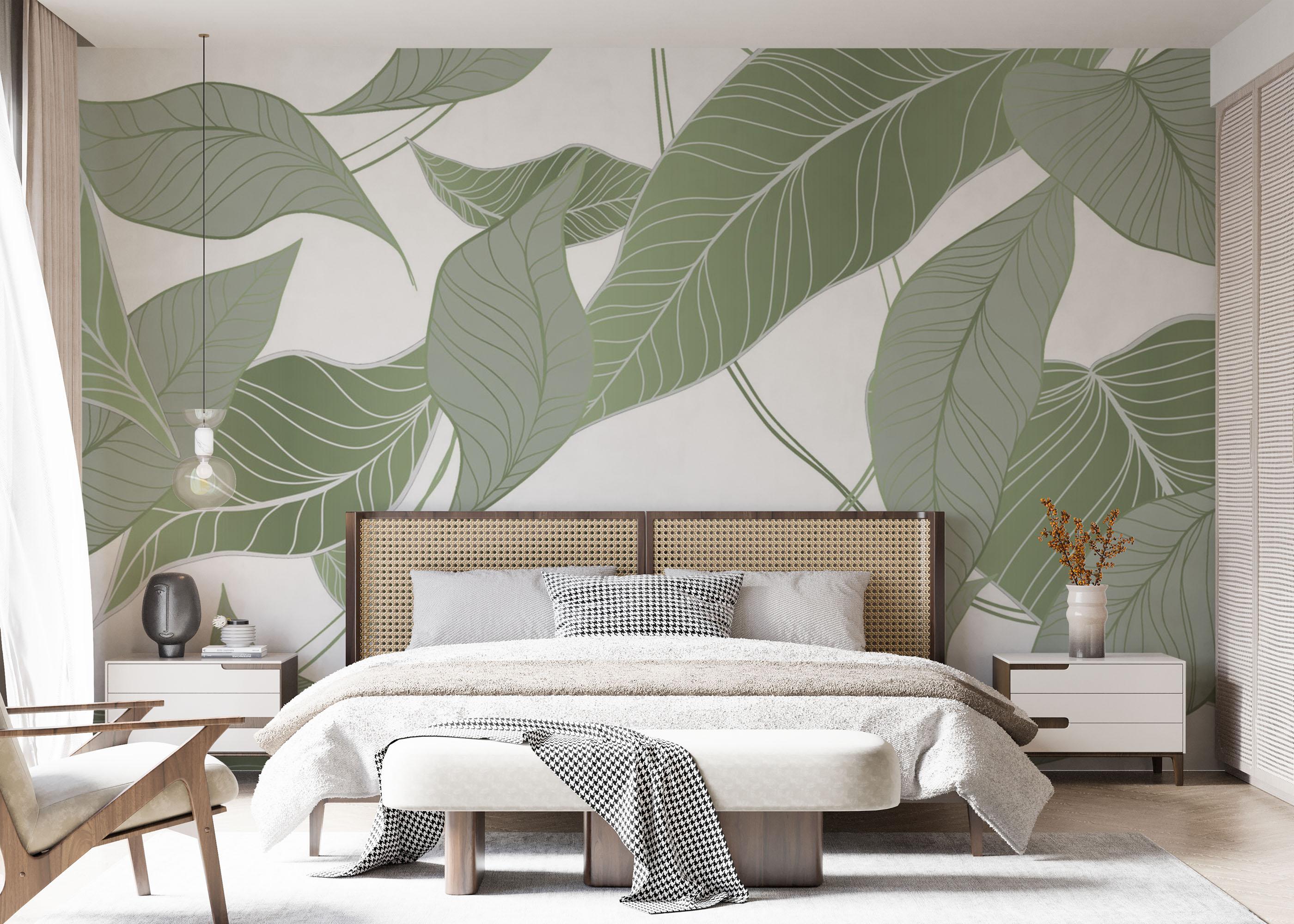 Fotótapéta Botanical Leaf Art mockup 7