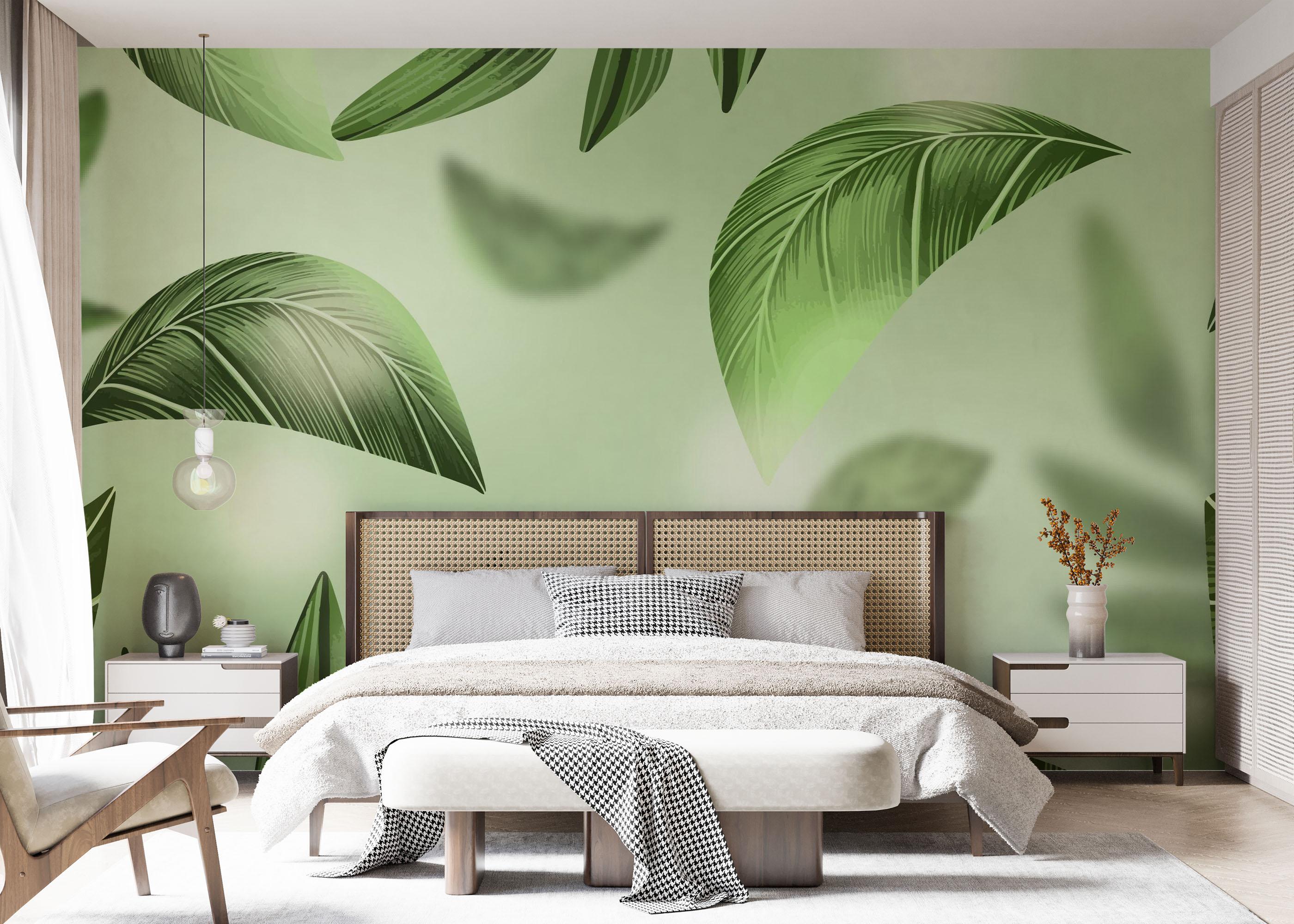 Fotótapéta Floating Pretty Leaf mockup 7
