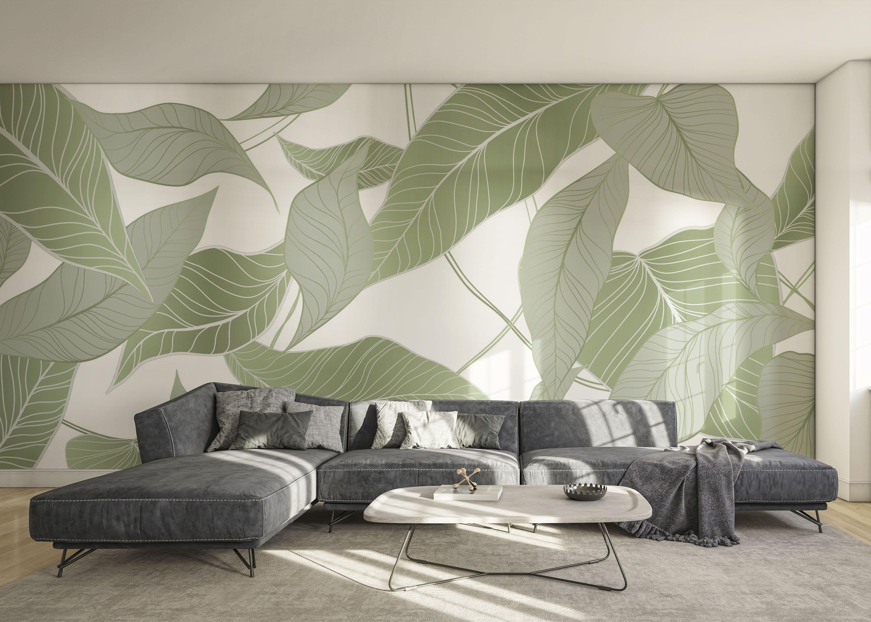 Fotótapéta Botanical Leaf Art mockup 0