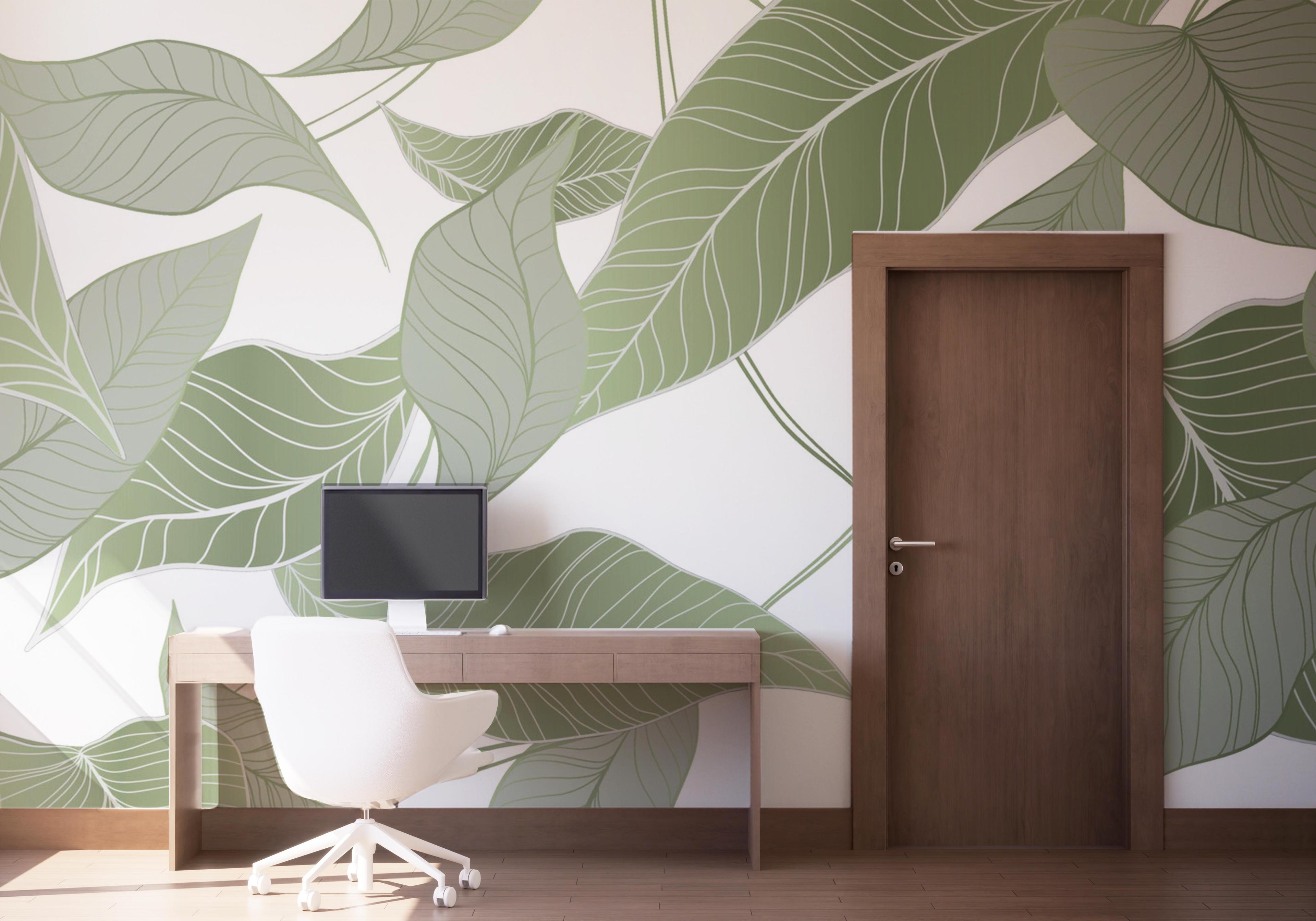 Fotótapéta Botanical Leaf Art mockup 1