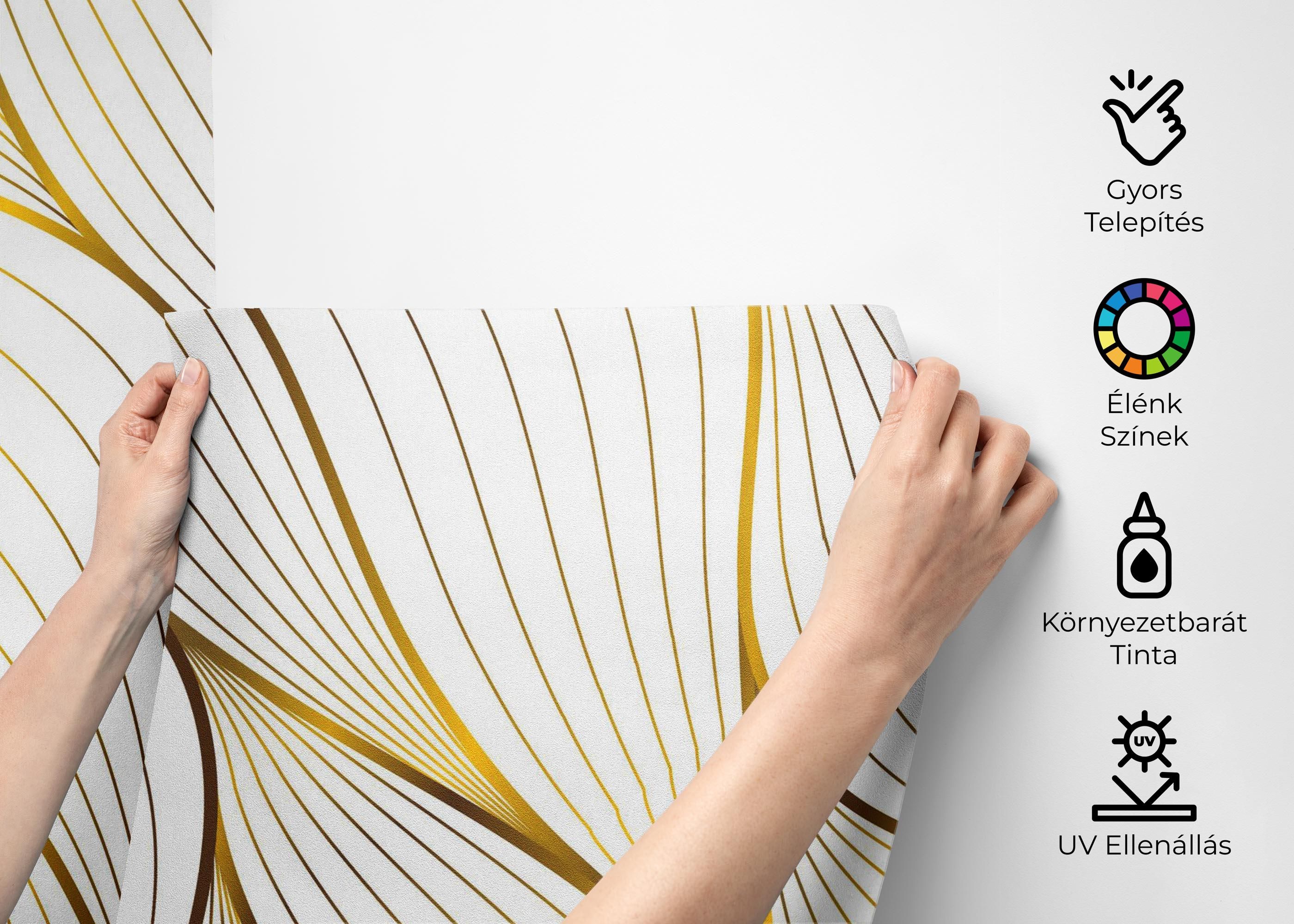 Abstract Gold Leaves mockup 2