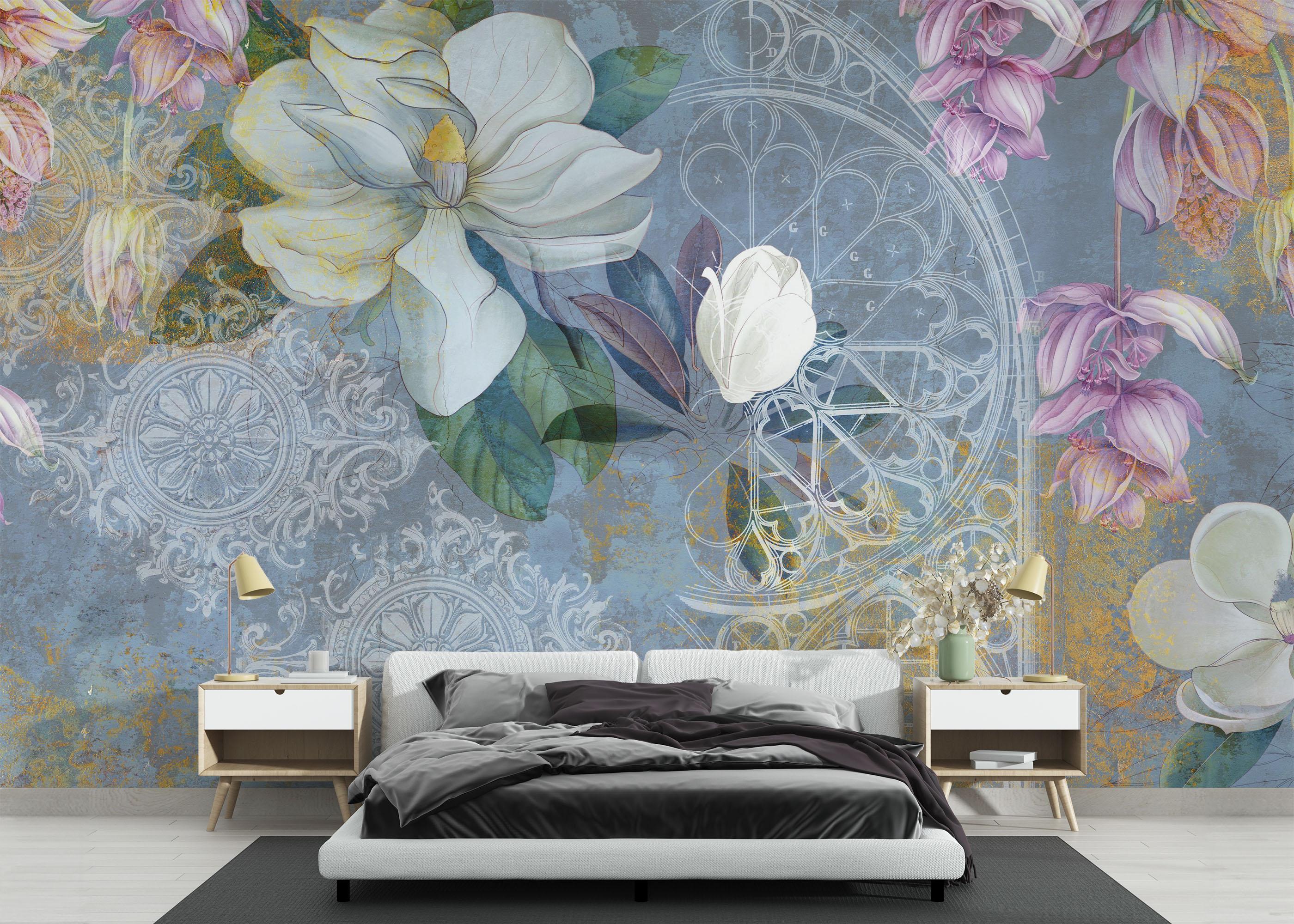 Fotótapéta Blue Rosette mockup 3