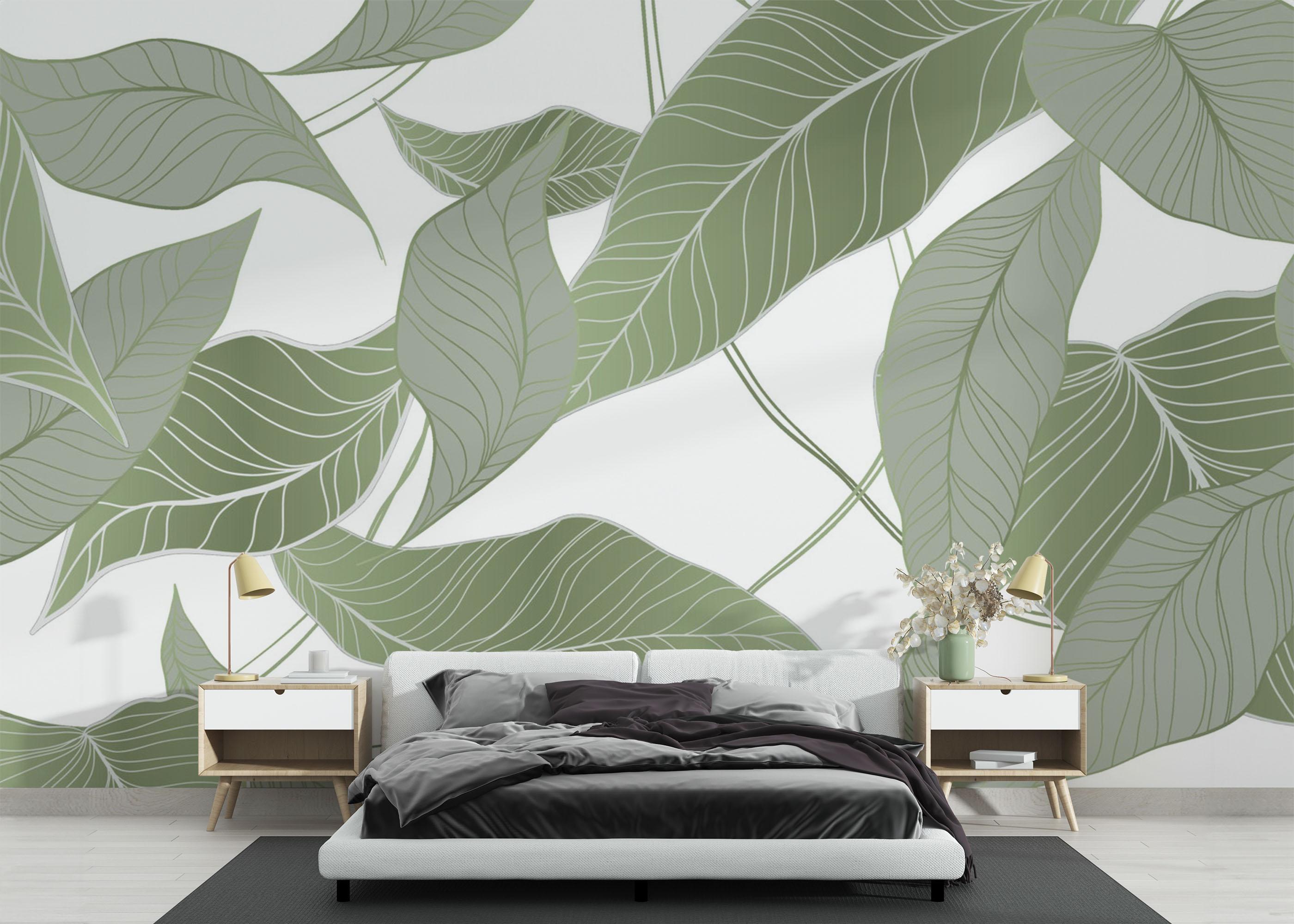 Fotótapéta Botanical Leaf Art mockup 3