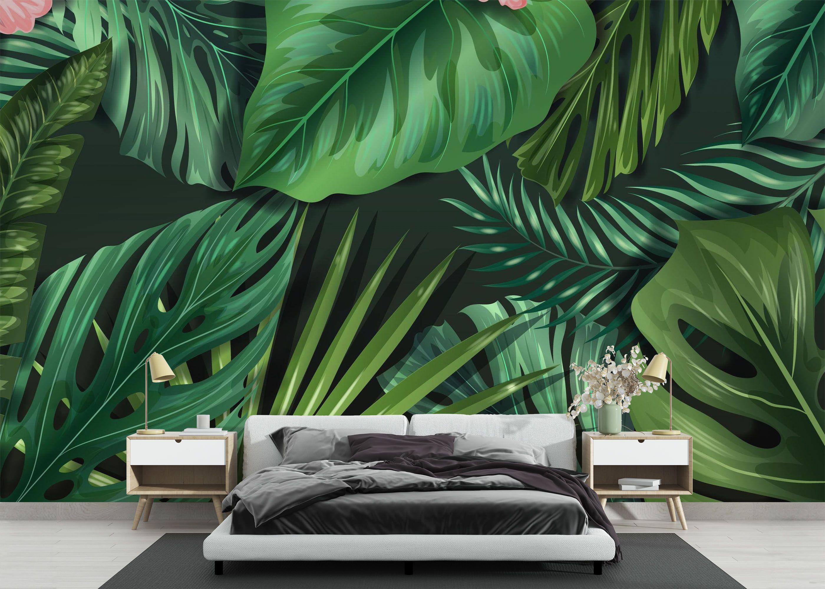 Leaves Pink Plant mockup 3