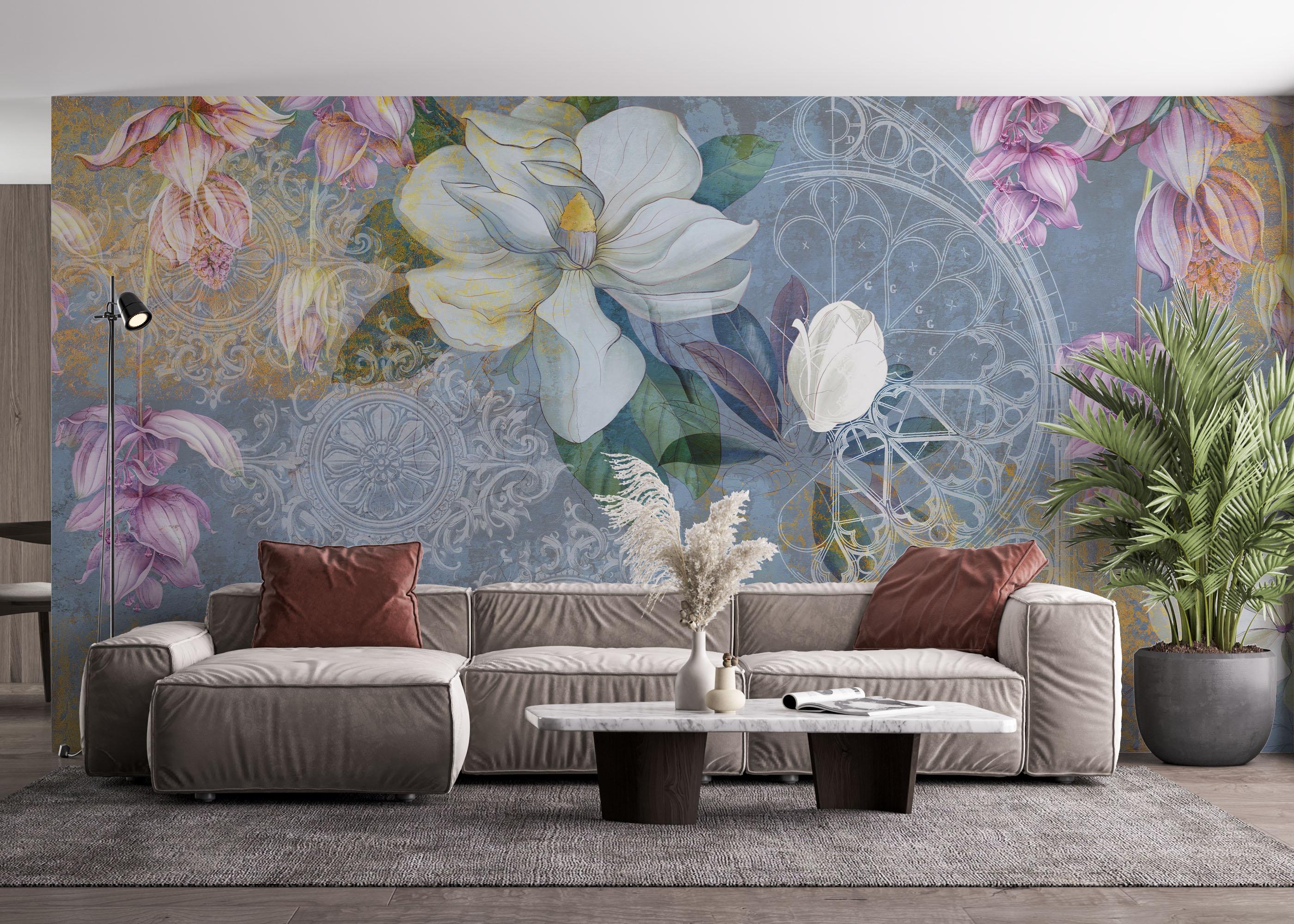 Fotótapéta Blue Rosette mockup 4