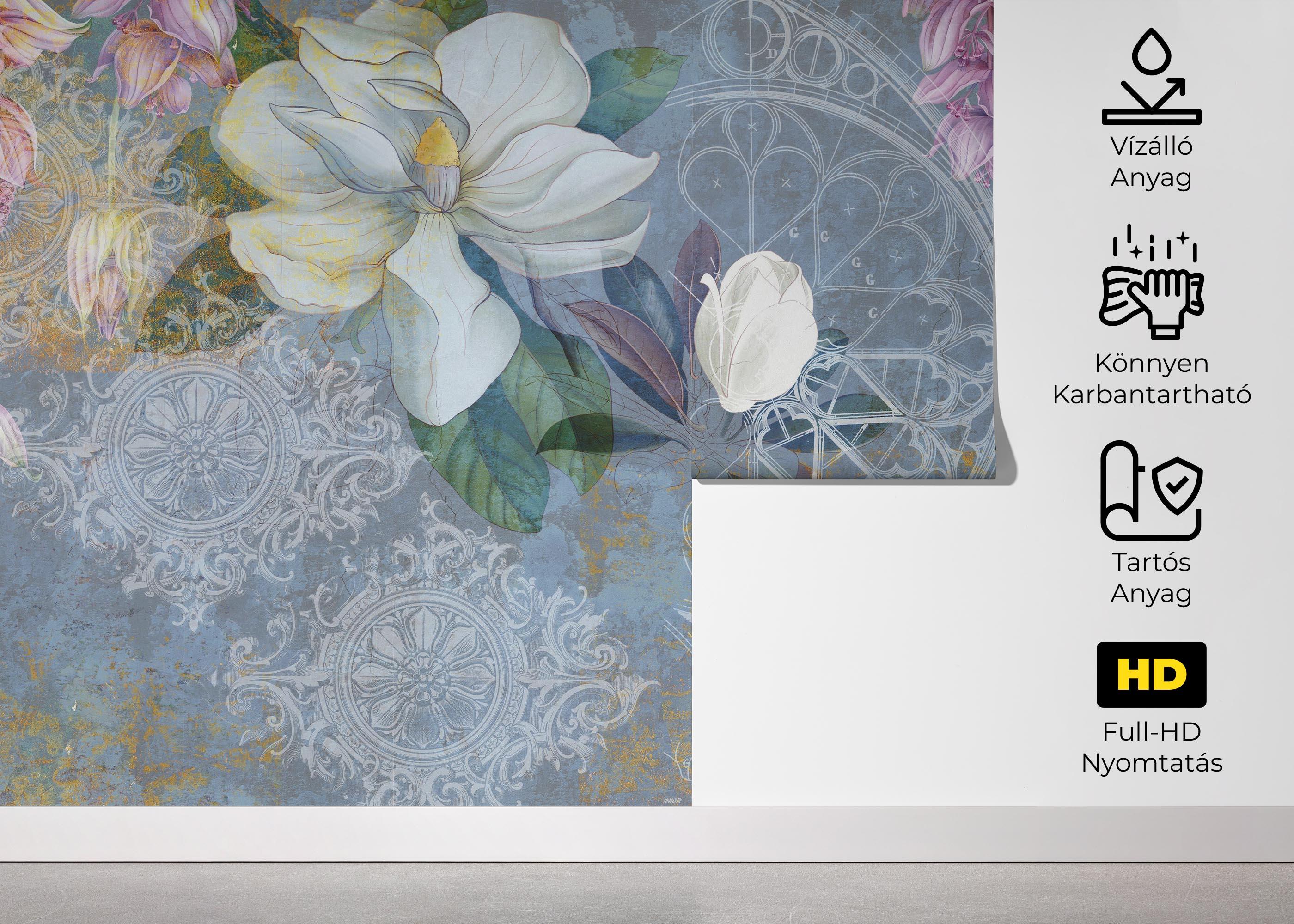 Fotótapéta Blue Rosette mockup 5