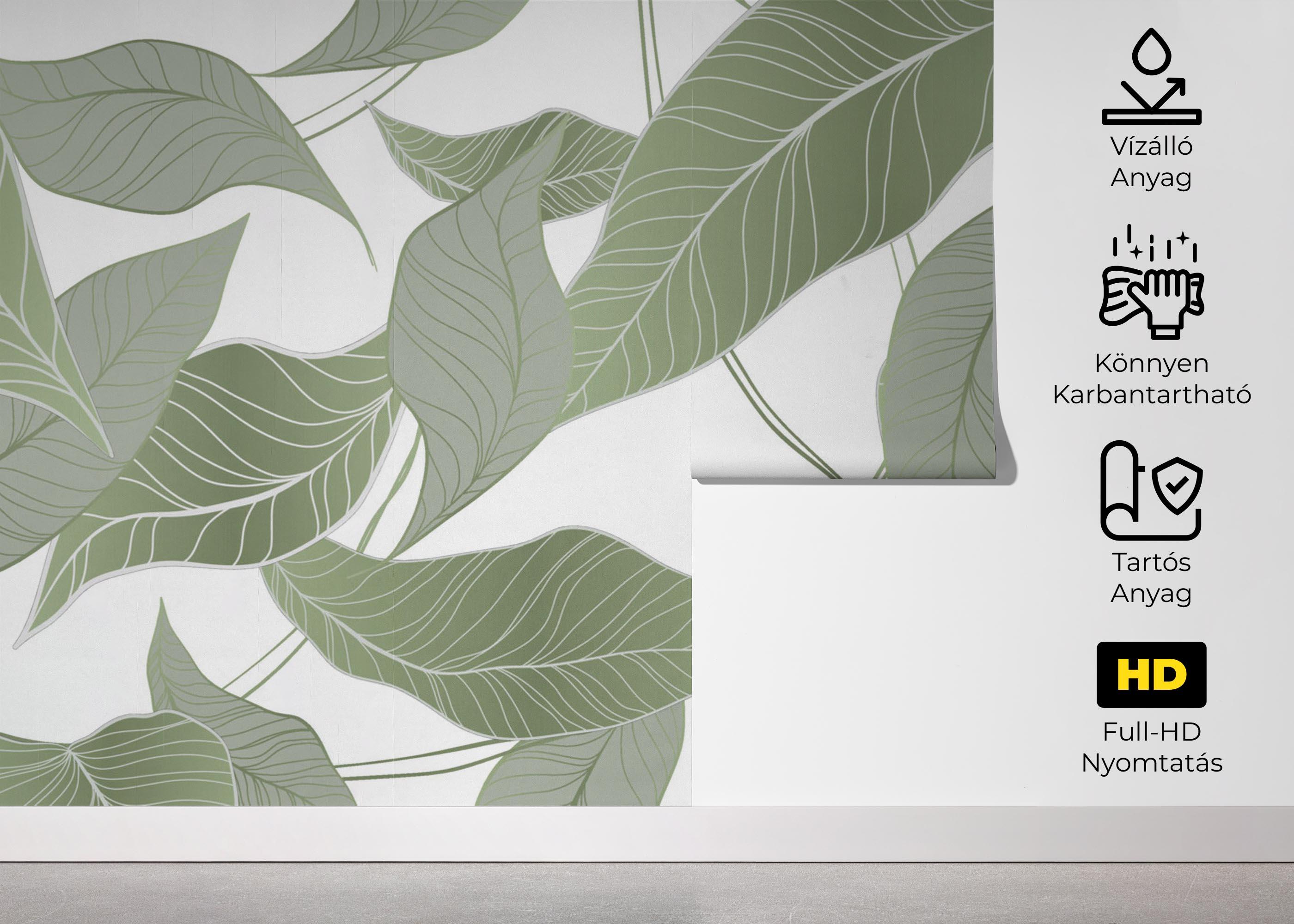 Fotótapéta Botanical Leaf Art mockup 5