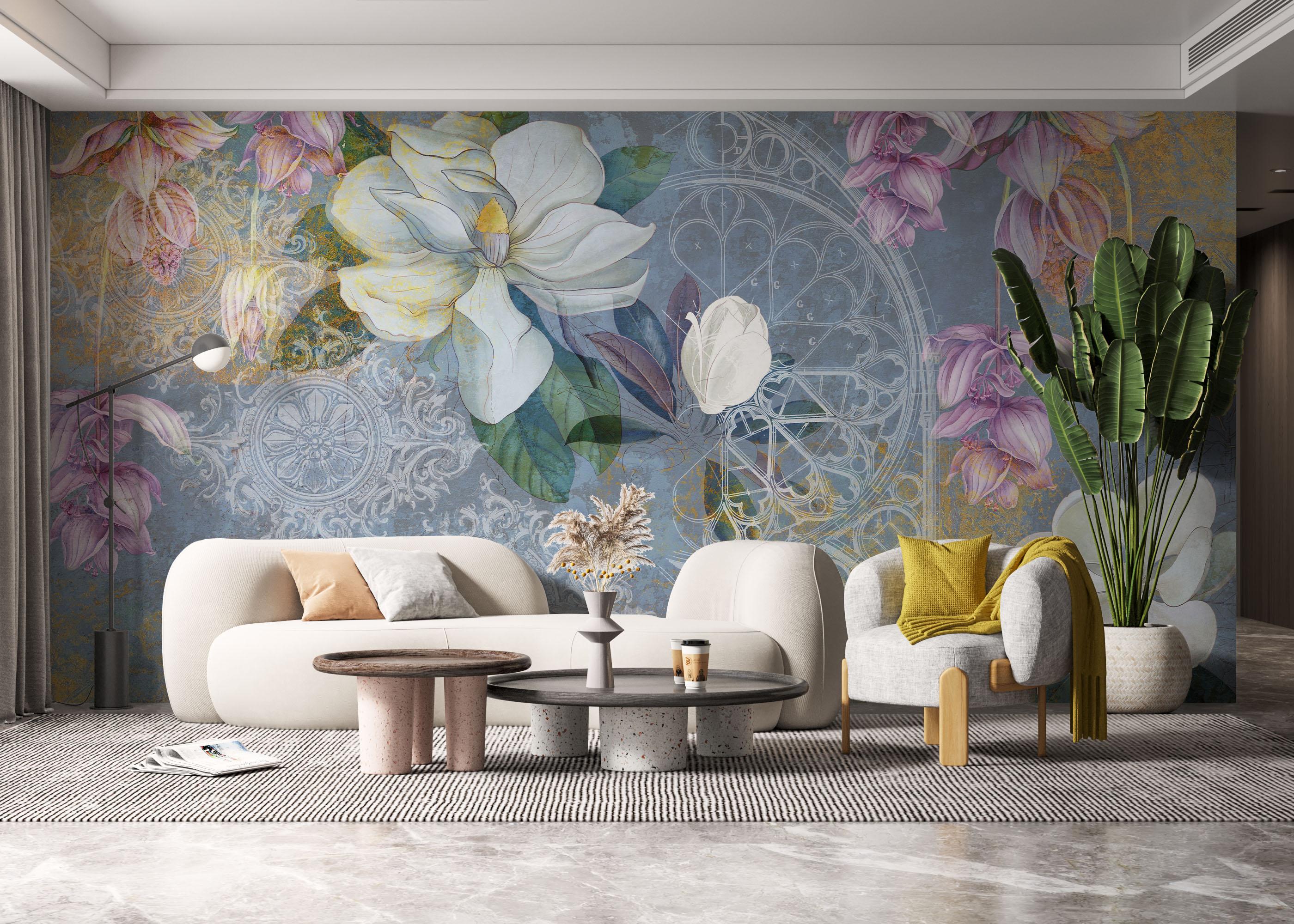 Fotótapéta Blue Rosette mockup 6