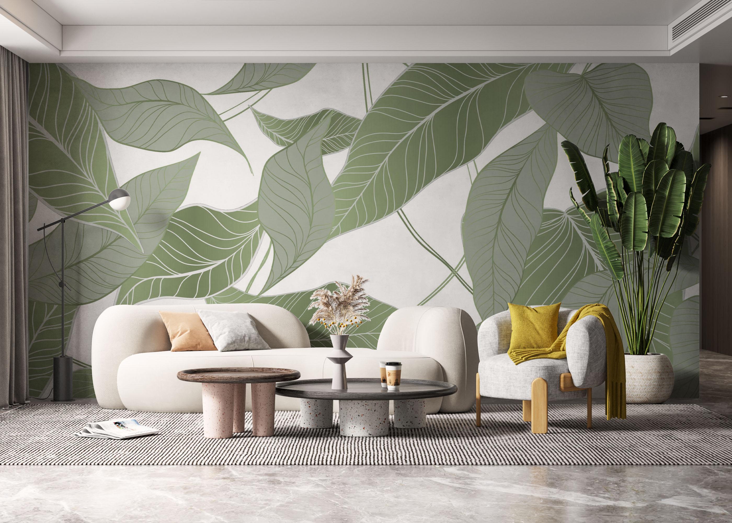 Fotótapéta Botanical Leaf Art mockup 6