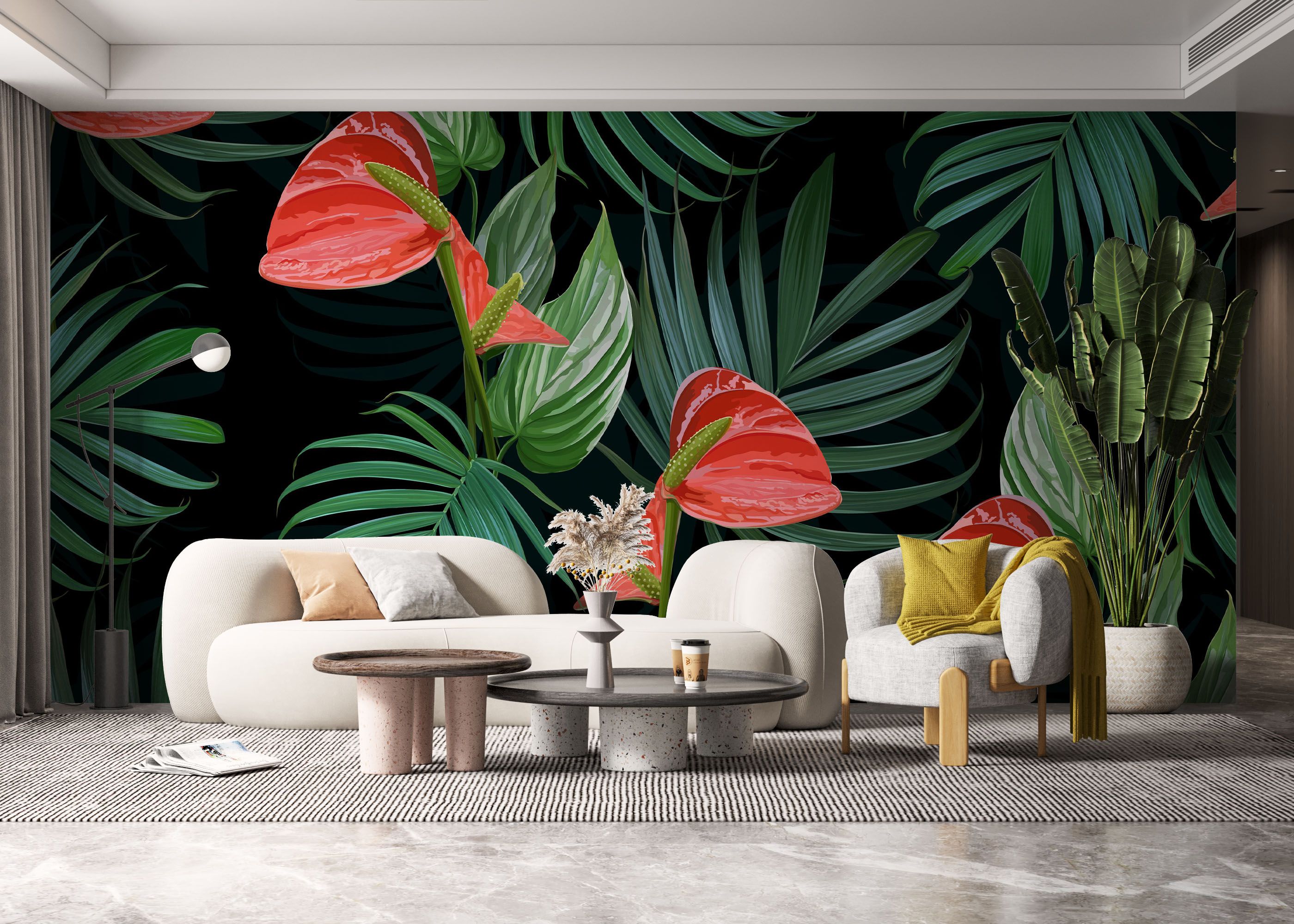Realistic Tropical Leaf mockup 6