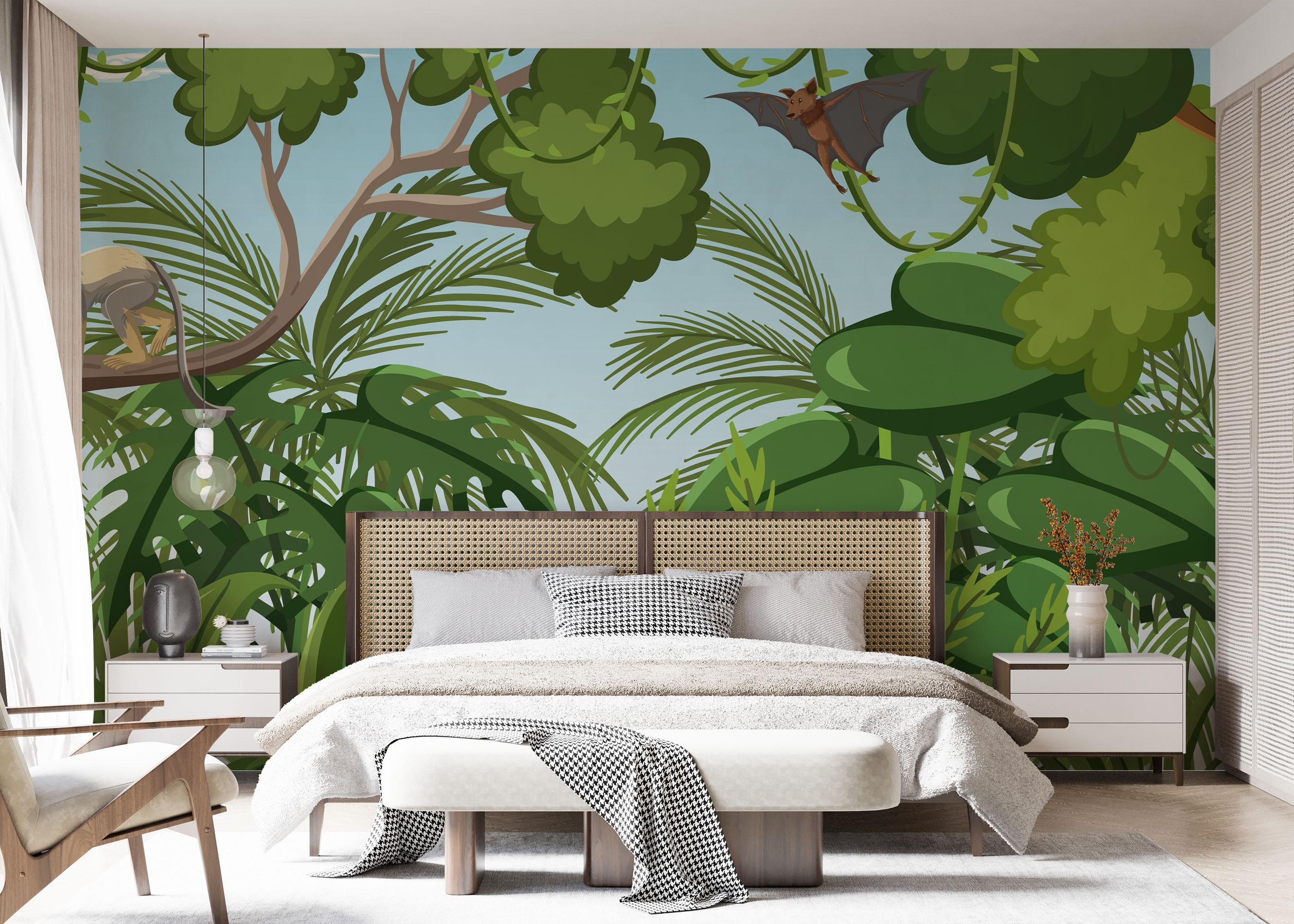 Fotótapéta Cartoon Tree Animal mockup 7